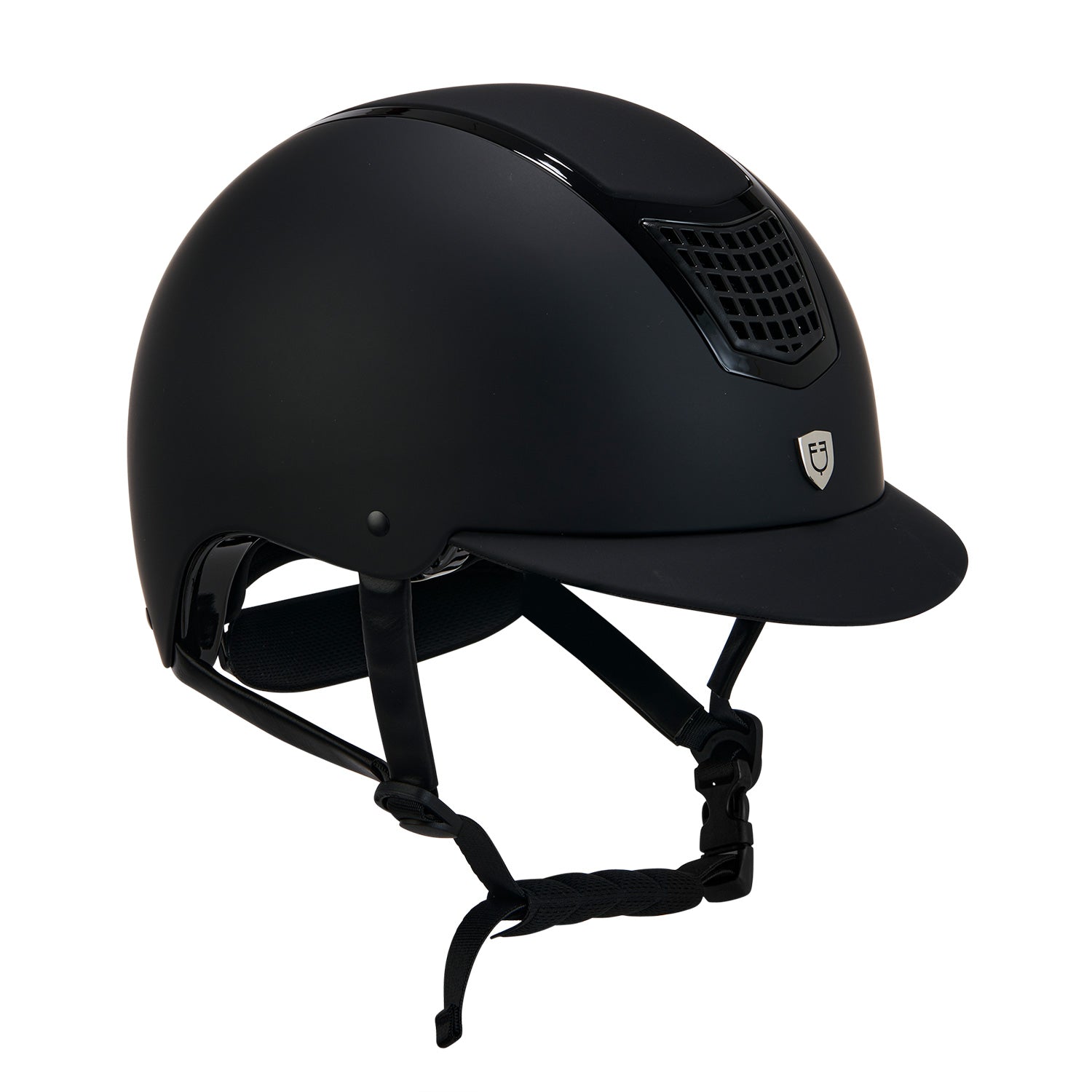 Equestro casco equestro modello eclipse plain matt rowel fitting om. 1384-2023 - neutra