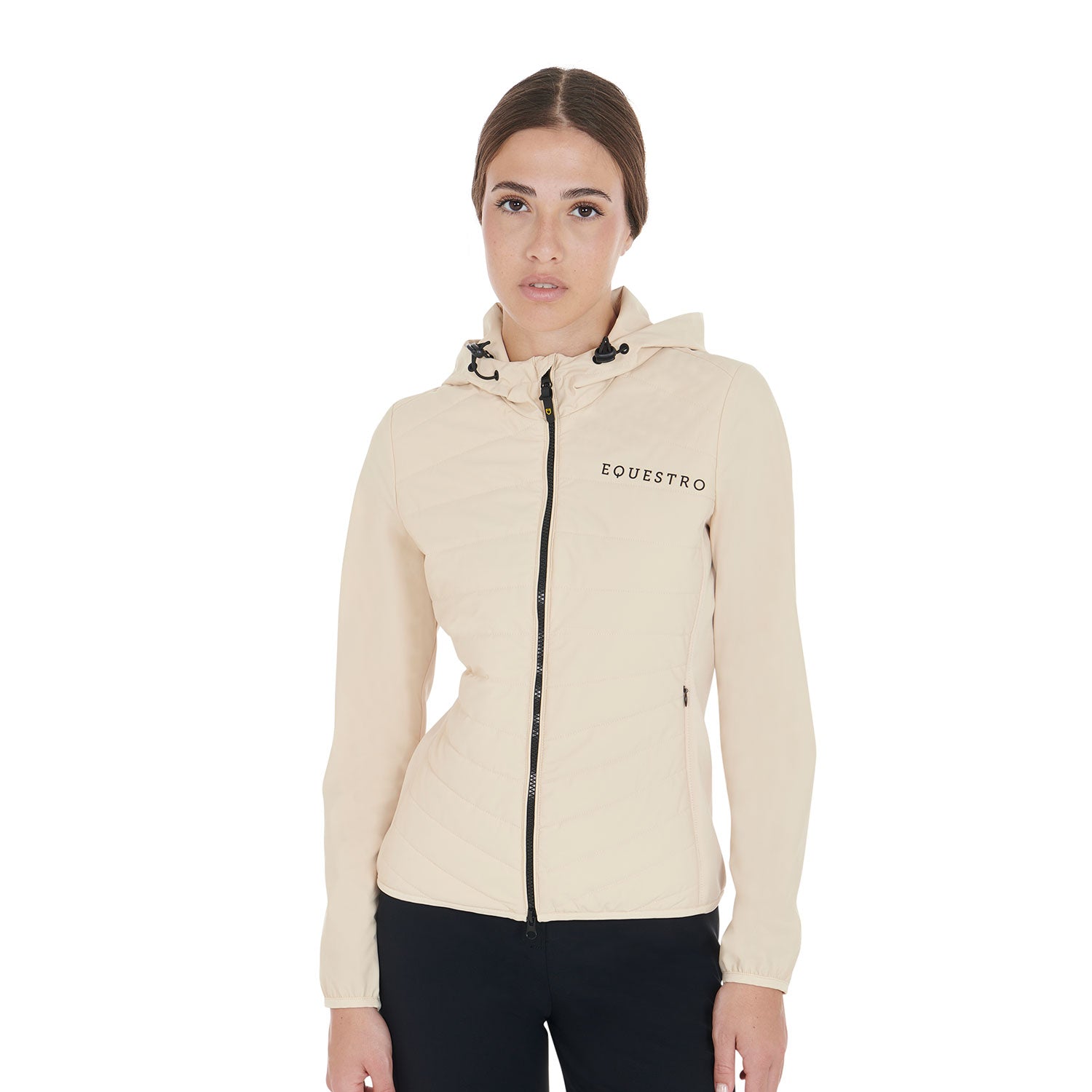 Equestro women's technical down jacket - neutra