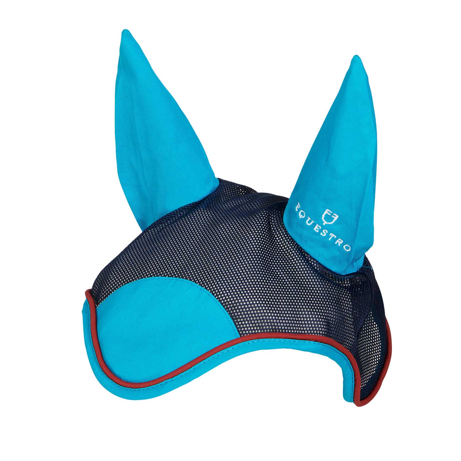 Equestro cuffietta red trim - Colore TURQUOISE/RED/NAVY