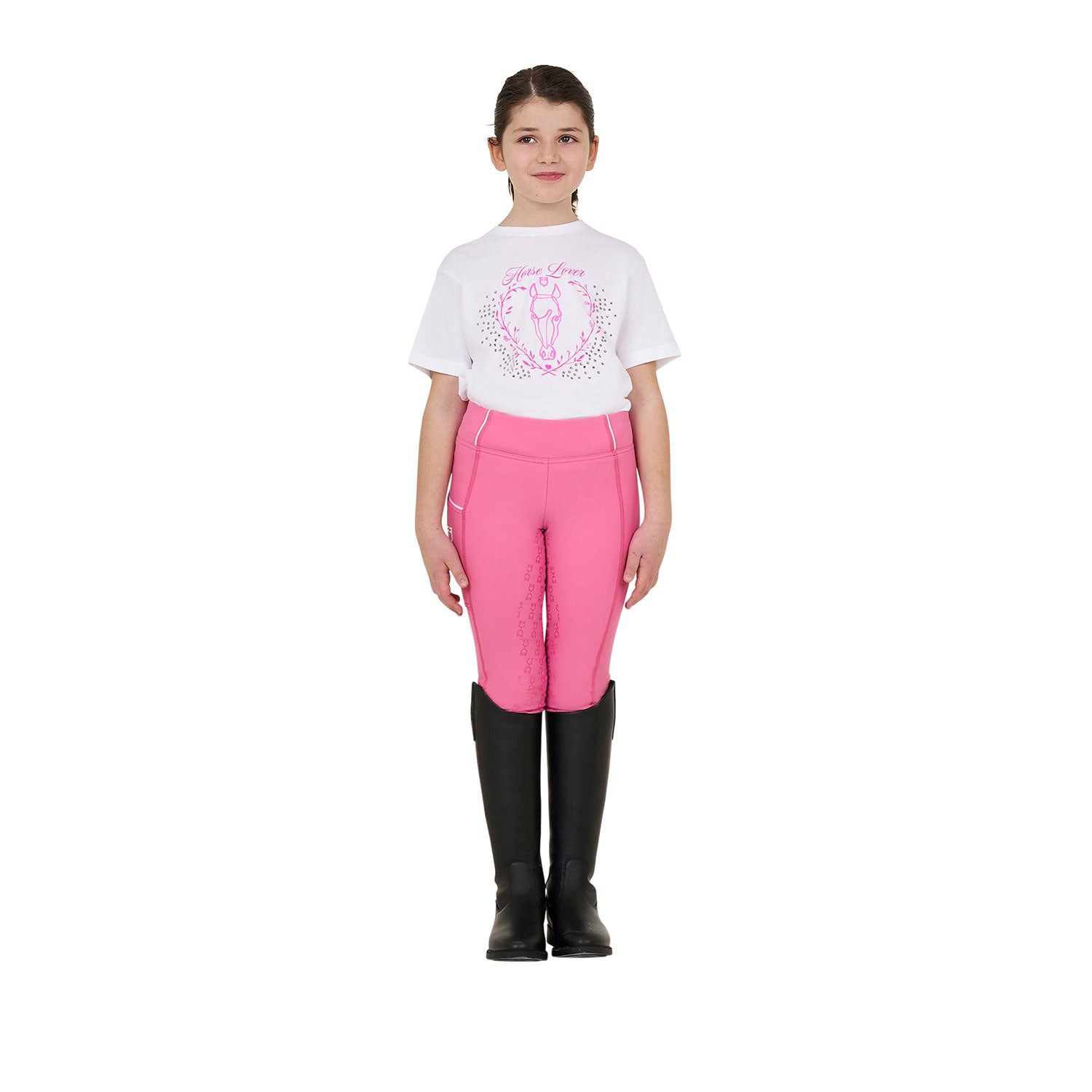 Equestro girl's horse lover cotton t-shirt - Colore WHITE
