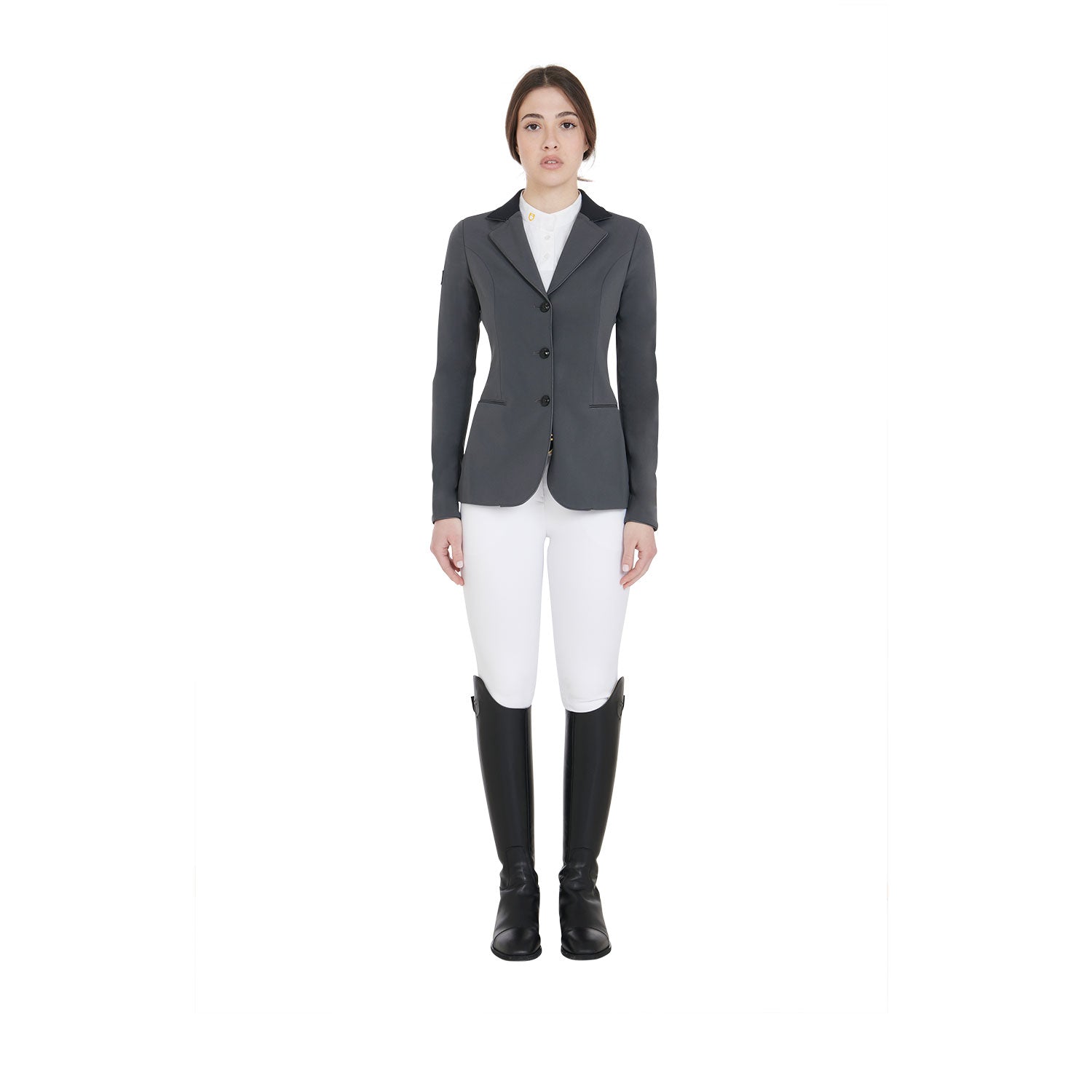 Equestro giacca concorso donna modello elegance - Colore ASPHALT (19-0201)/BLACK