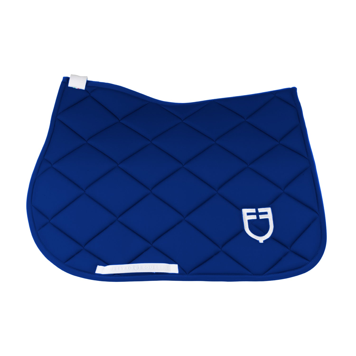 Equestro solid jumping saddle pad - Colore SEA/WHITE