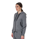 Equestro women's winter zip hoodie - Colore GREY MELANGE