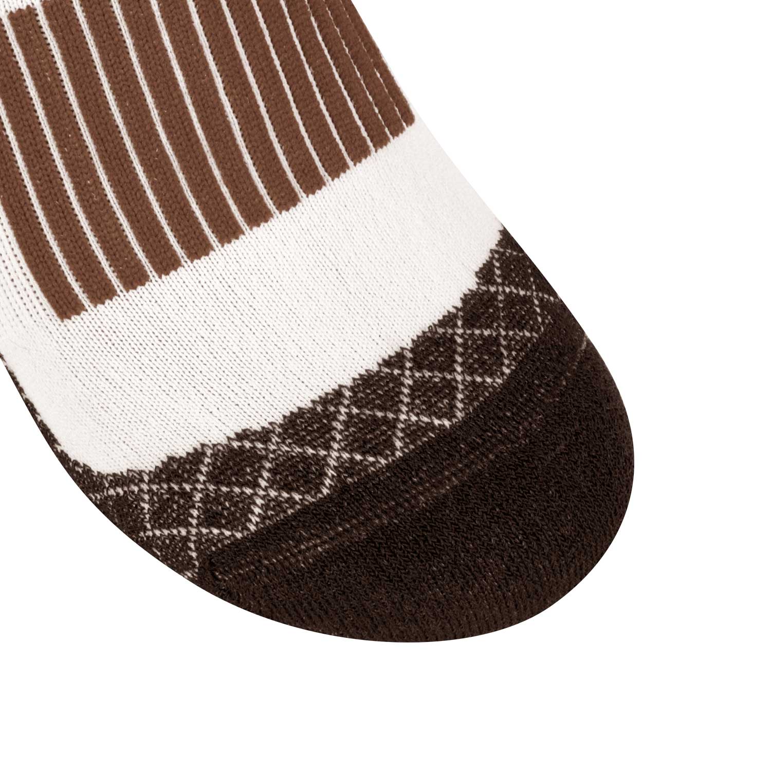Equestro unisex carbon sock - Colore BLACK/ANTIQUE WHITE (11-0105)/MARRON (18-1415)