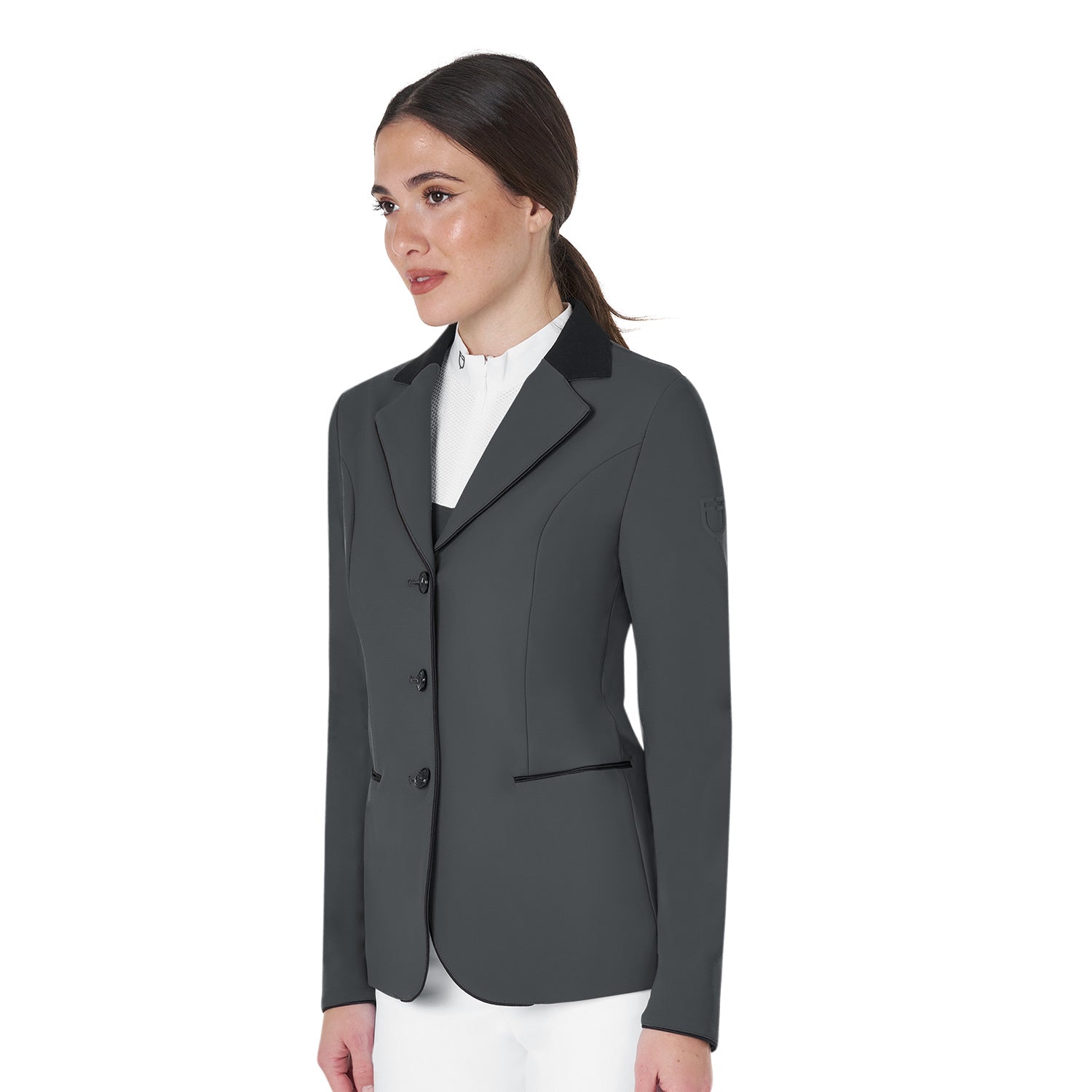 Equestro giacca concorso donna modello elegance - Colore ASPHALT (19-0201)/BLACK