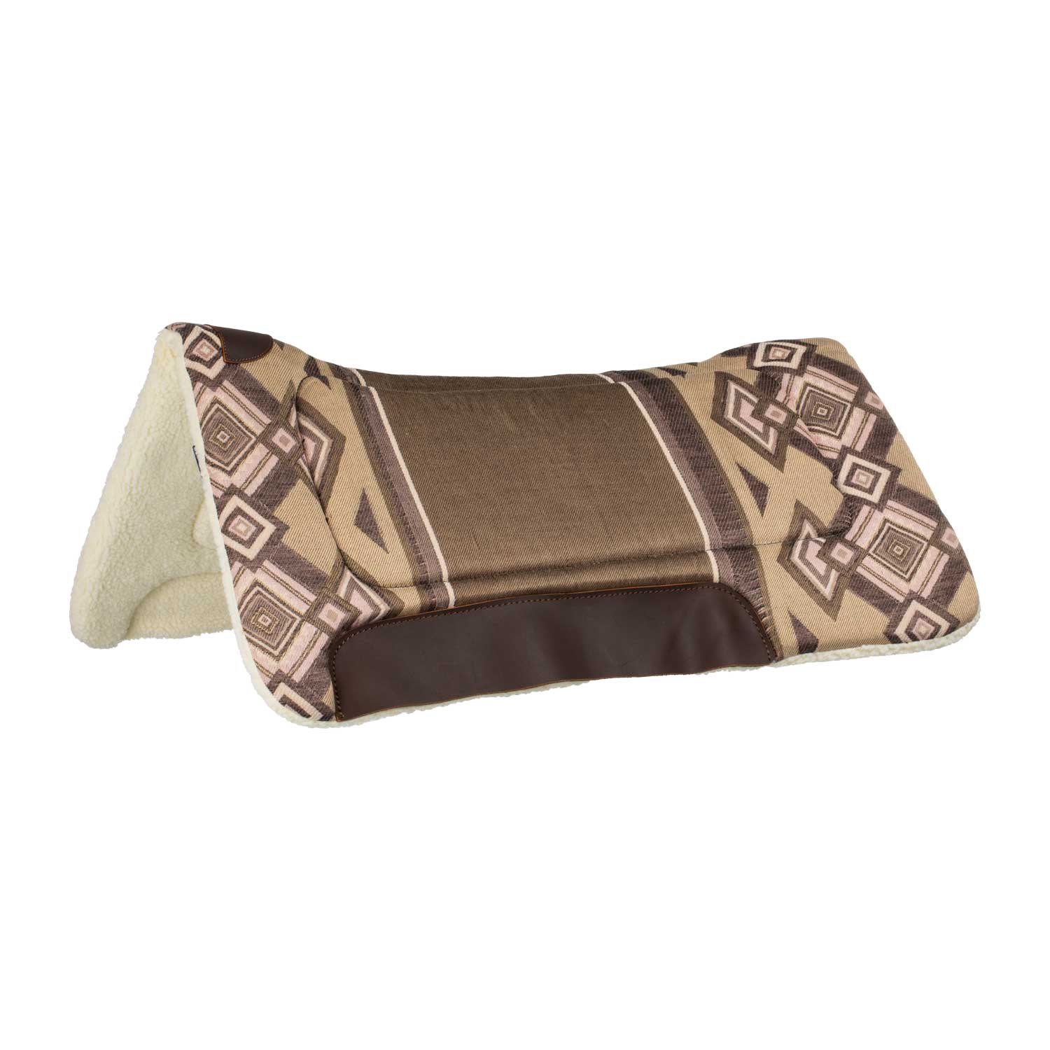 Pool's kansas western saddle pad eco wool padding - Colore GREY/TAN