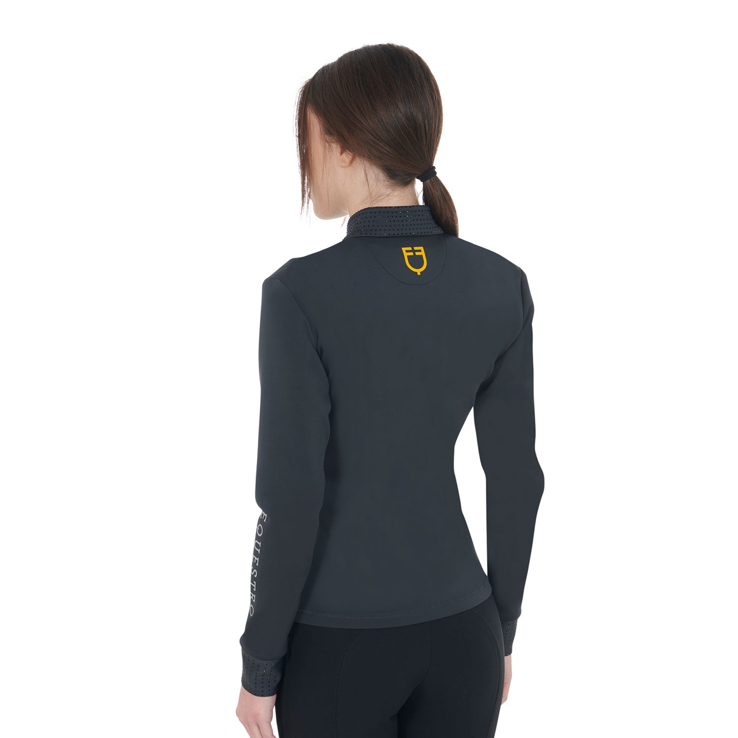 Felpa donna in tessuto tecnico full zip Equestro