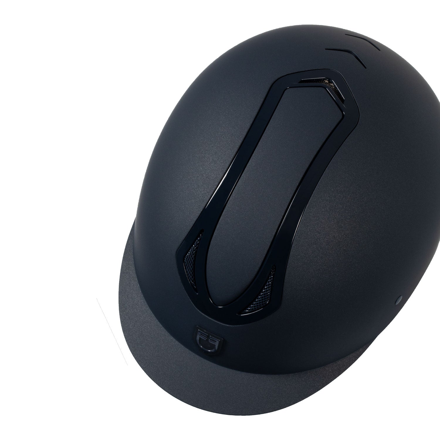 Equestro unisex azael helmet rowel fitting - Colore NAVY/NAVY SHINY