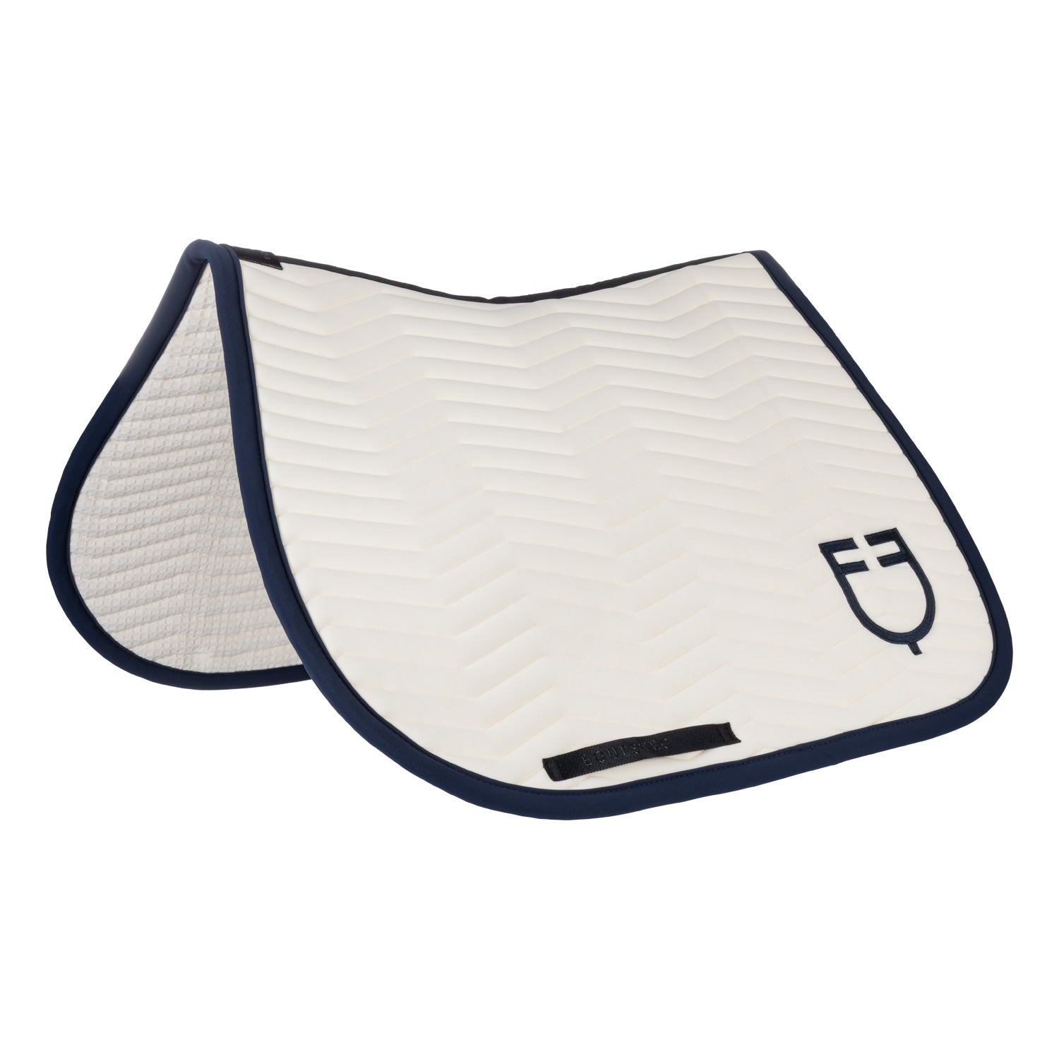 Equestro wave quilting jumping saddle pad - neutra