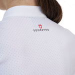 Equestro women's competition ridertechnology shirt ss with buttons - Colore WHITE