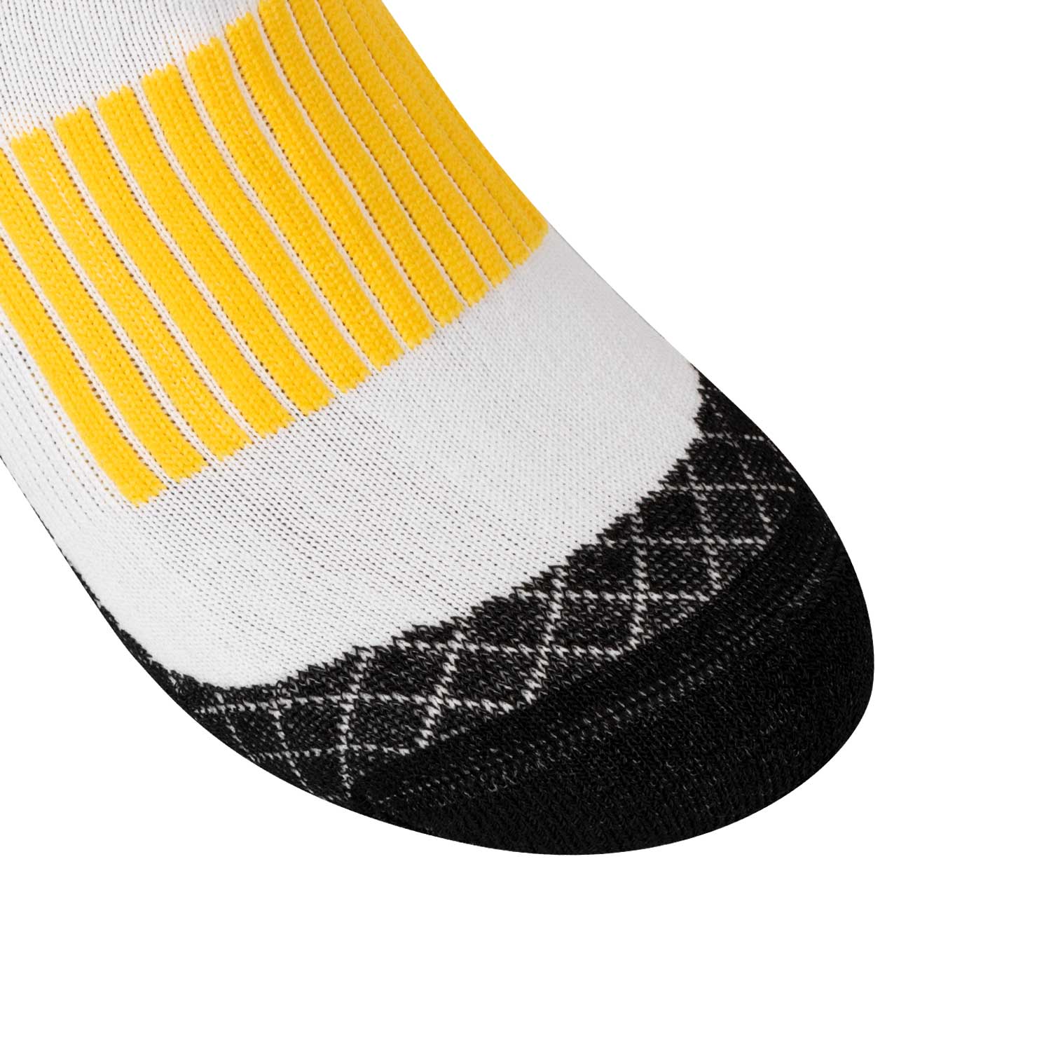 Equestro unisex carbon sock - Colore BLACK/WHITE/YELLOW