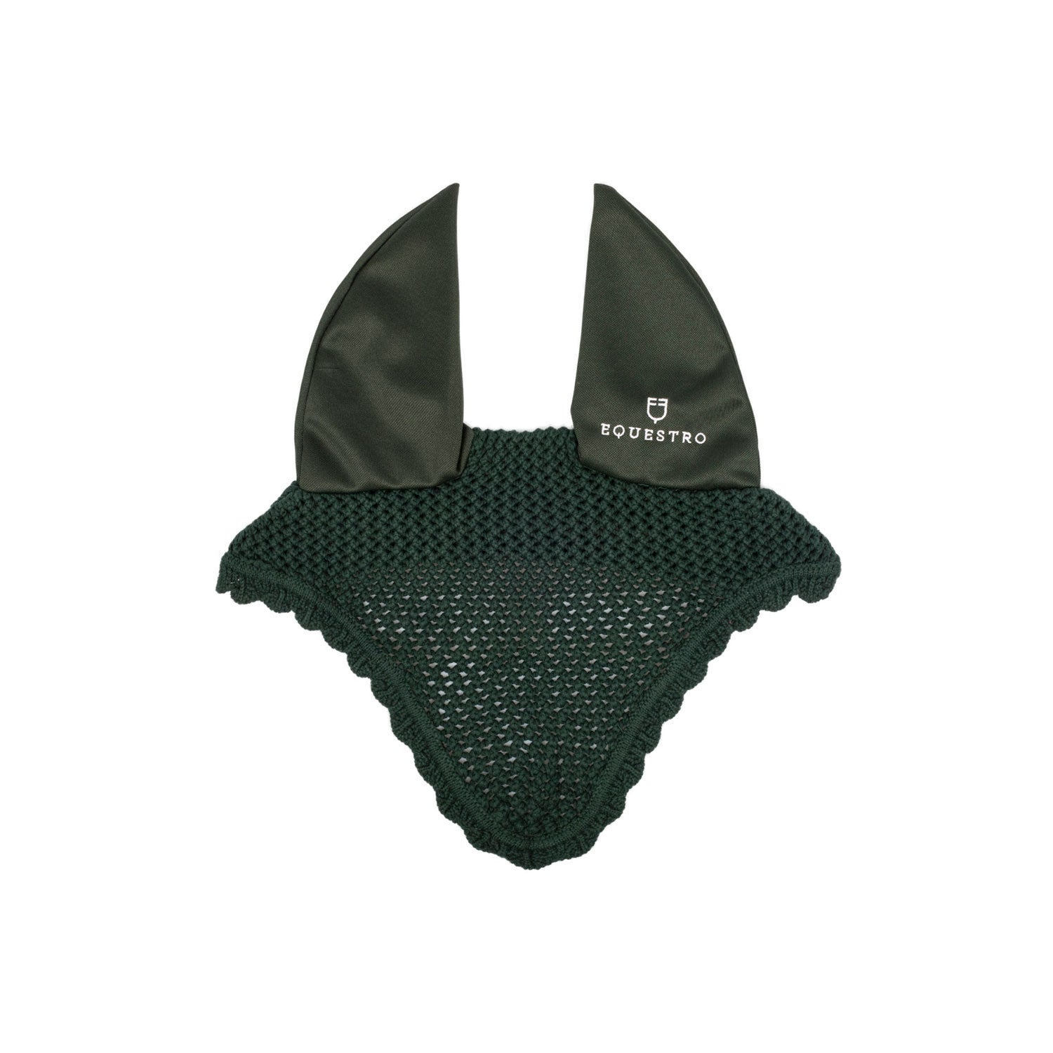 Equestro cuffietta cotone c/orecchie elasticizzate pony - Colore GREEN