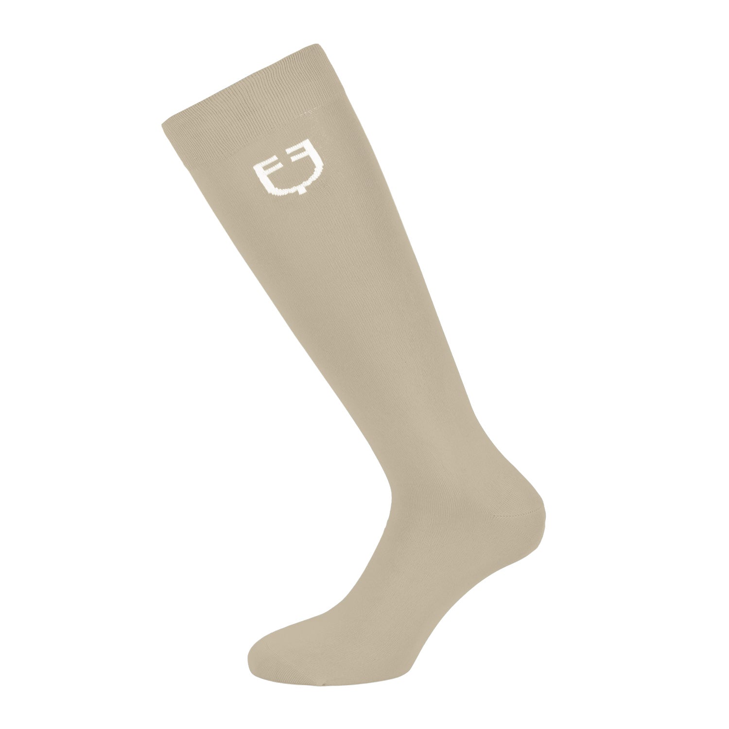 Equestro unisex light basic sock - Colore OXFORD TAN (15-1306)/WHITE