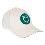 Equestro equestro college baseball cap - Colore ANTIQUE WHITE (11-0105)/ULTRAMARINE GREEN (18-5338)