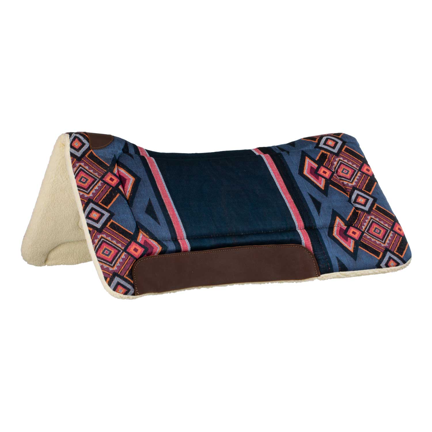 Pool's kansas western saddle pad eco wool padding - Colore DARK BLUE/NAVY