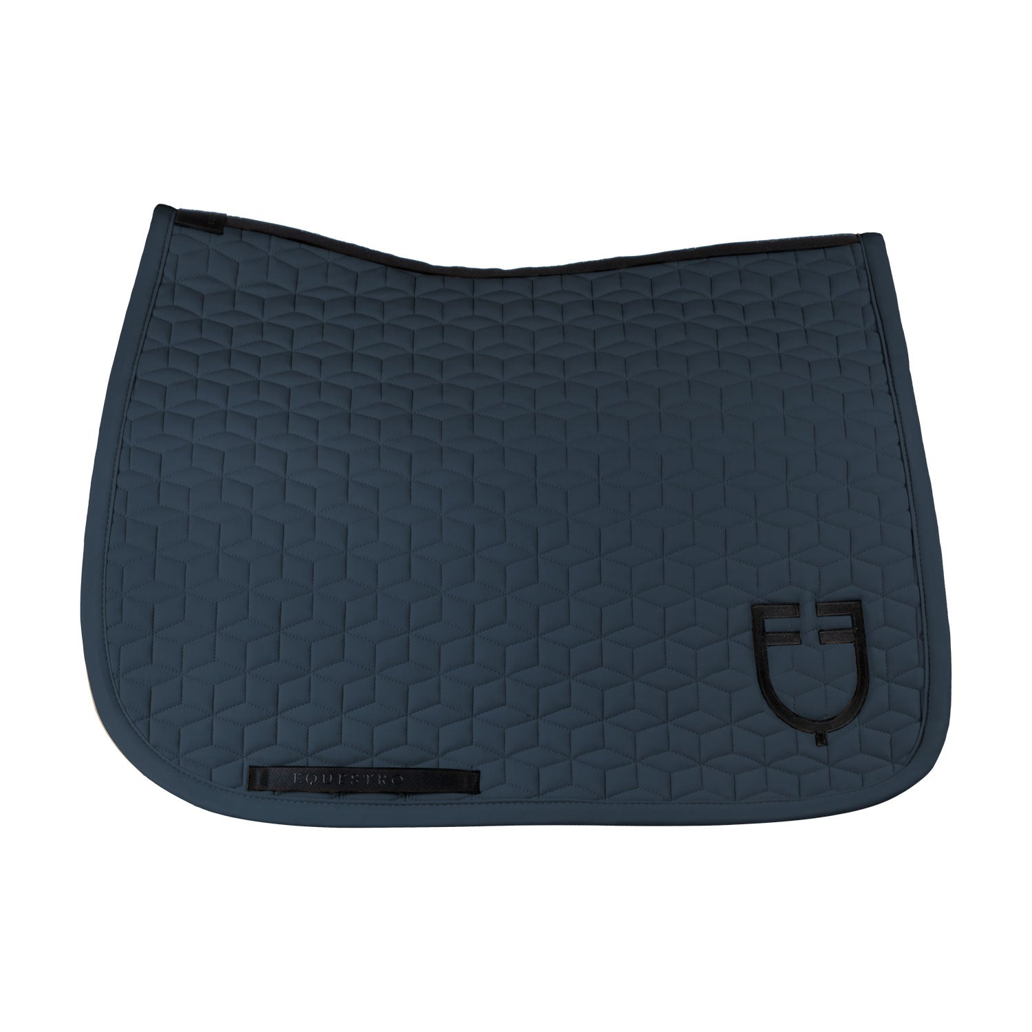 Equestro cube quilting dressage saddle pad - Colore NAVY