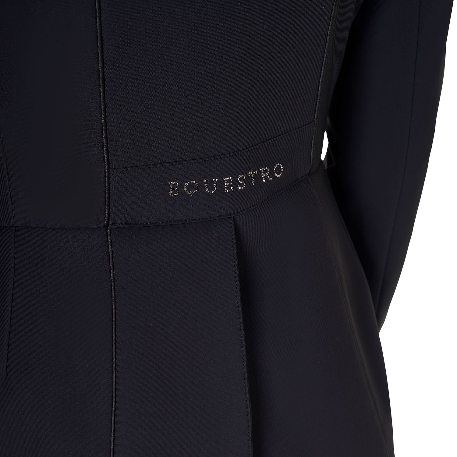 Equestro women's  black label collection competition strass rain tailcoat - Colore BLACK