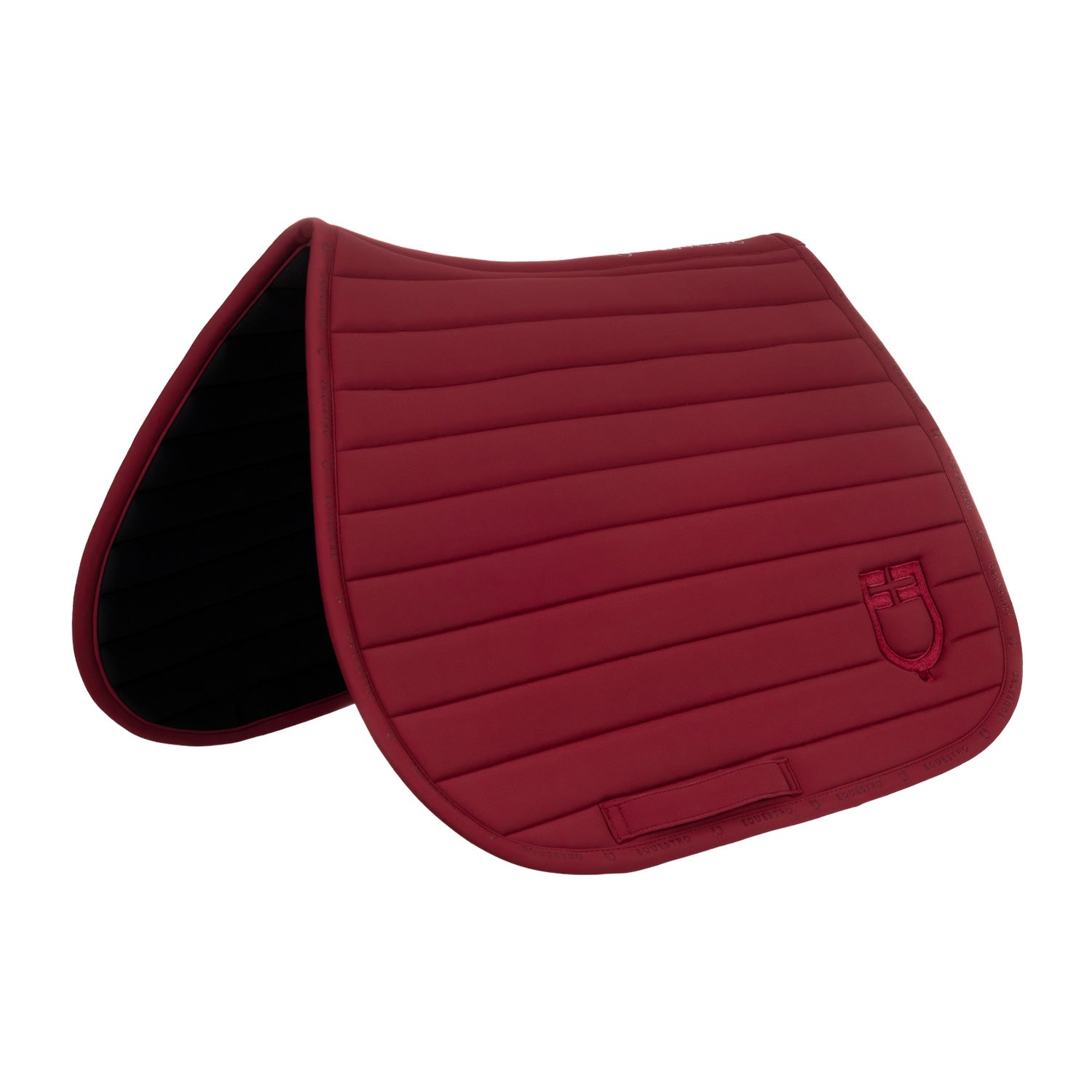Equestro silica jumping saddle pad - Colore 191930 POMEGRANATE