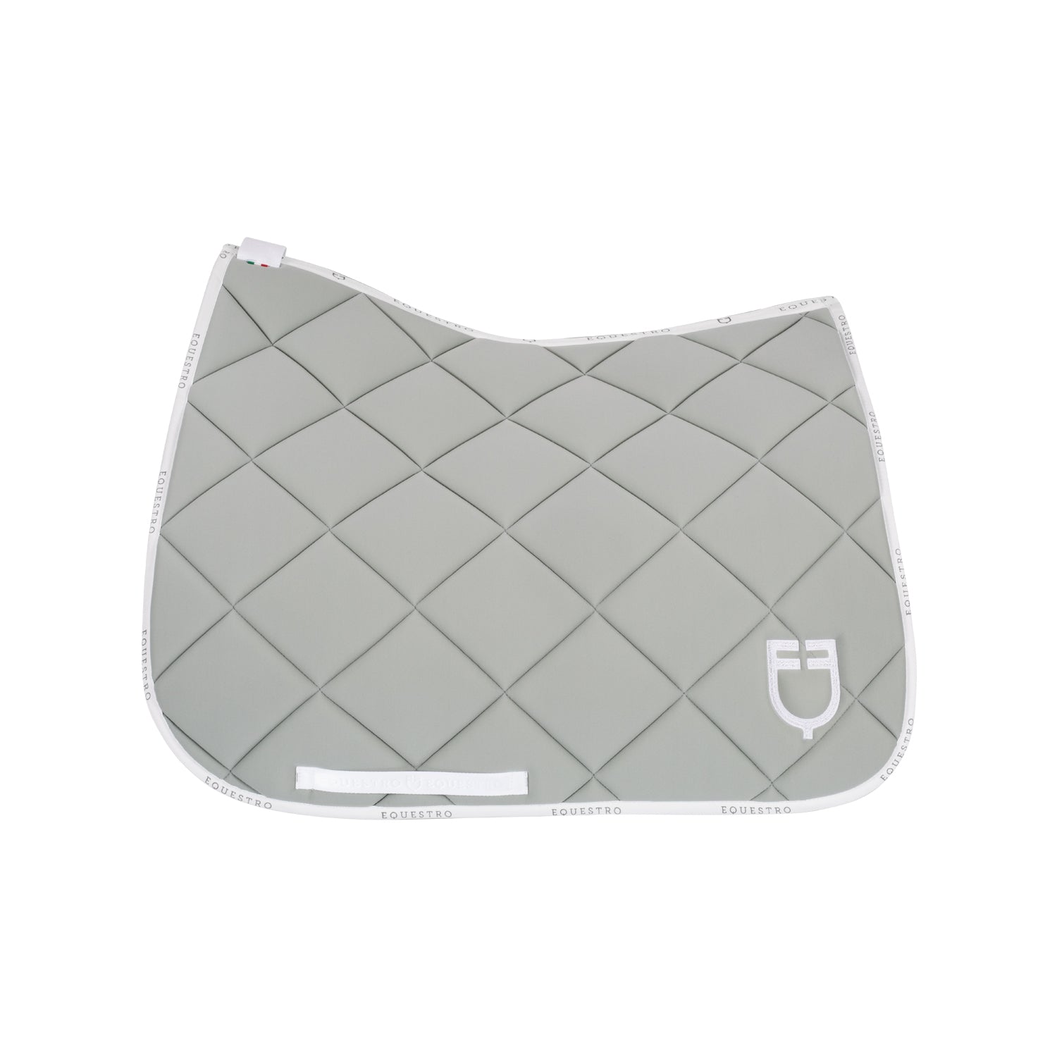 Equestro sottosella da dressage modello gp con logo - Colore LIGHT GREEN/WHITE