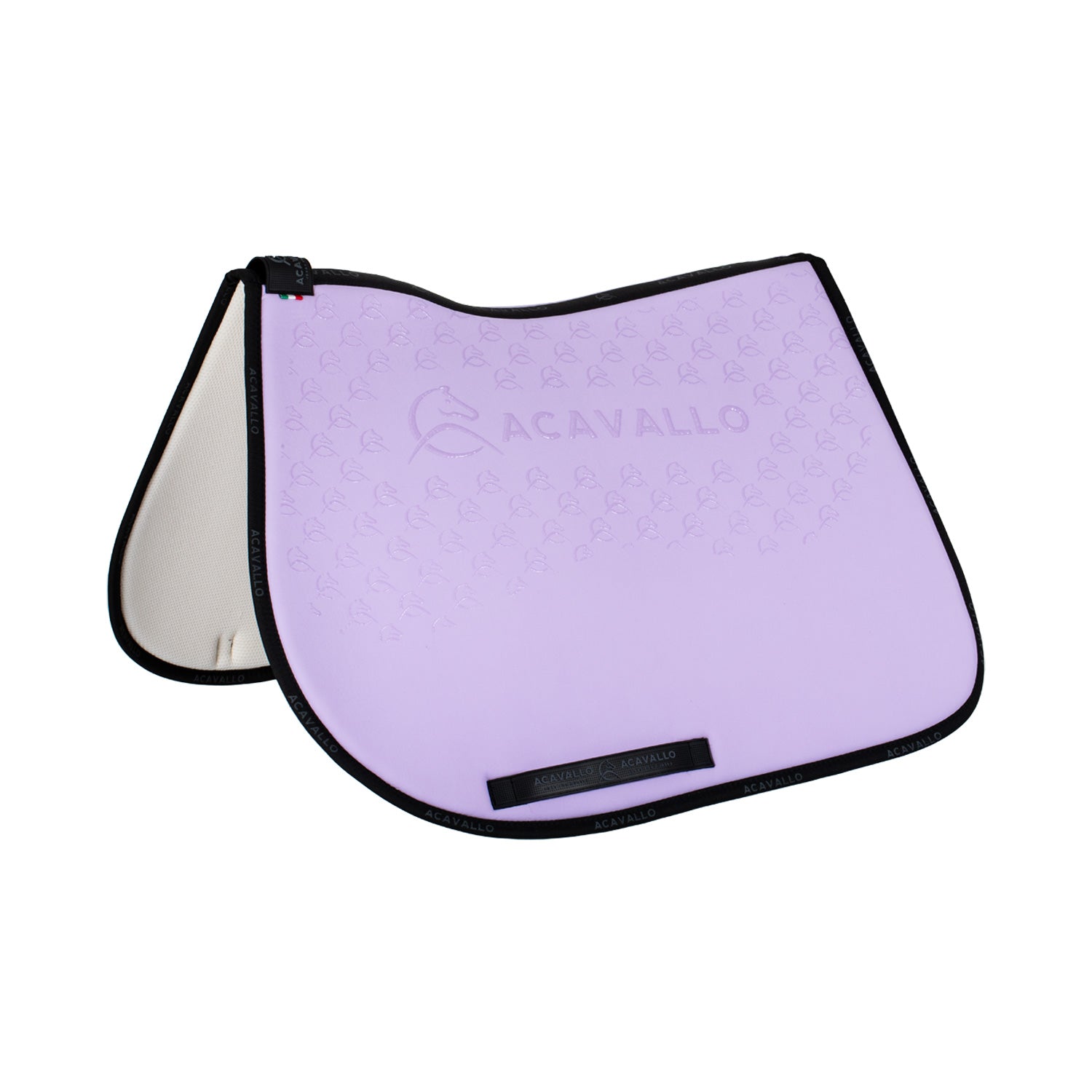 Acavallo jumping pad w/gel grip & bamboo fiber underside - Colore LILLA/BLACK