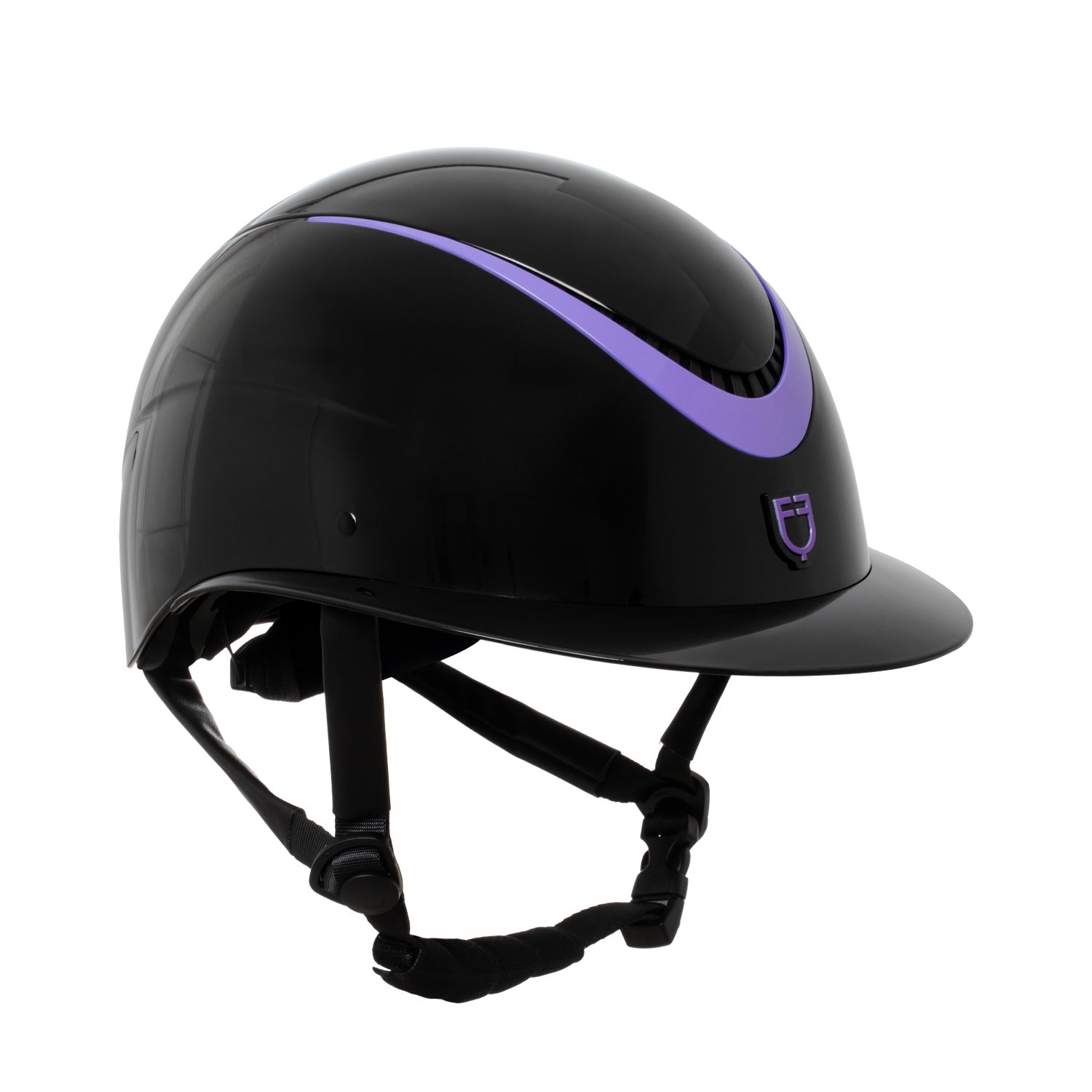 Equestro women's galaxy shine helmet wide visor rowel fitting - neutra