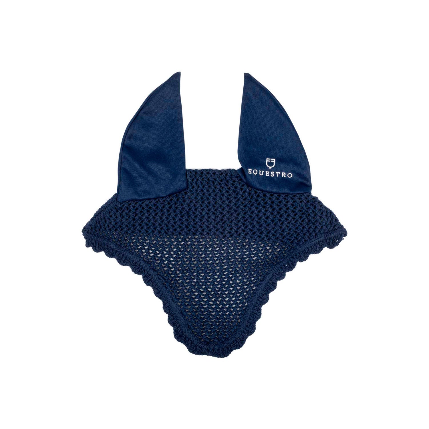 Equestro cuffietta cotone c/orecchie elasticizzate pony - Colore NAVY