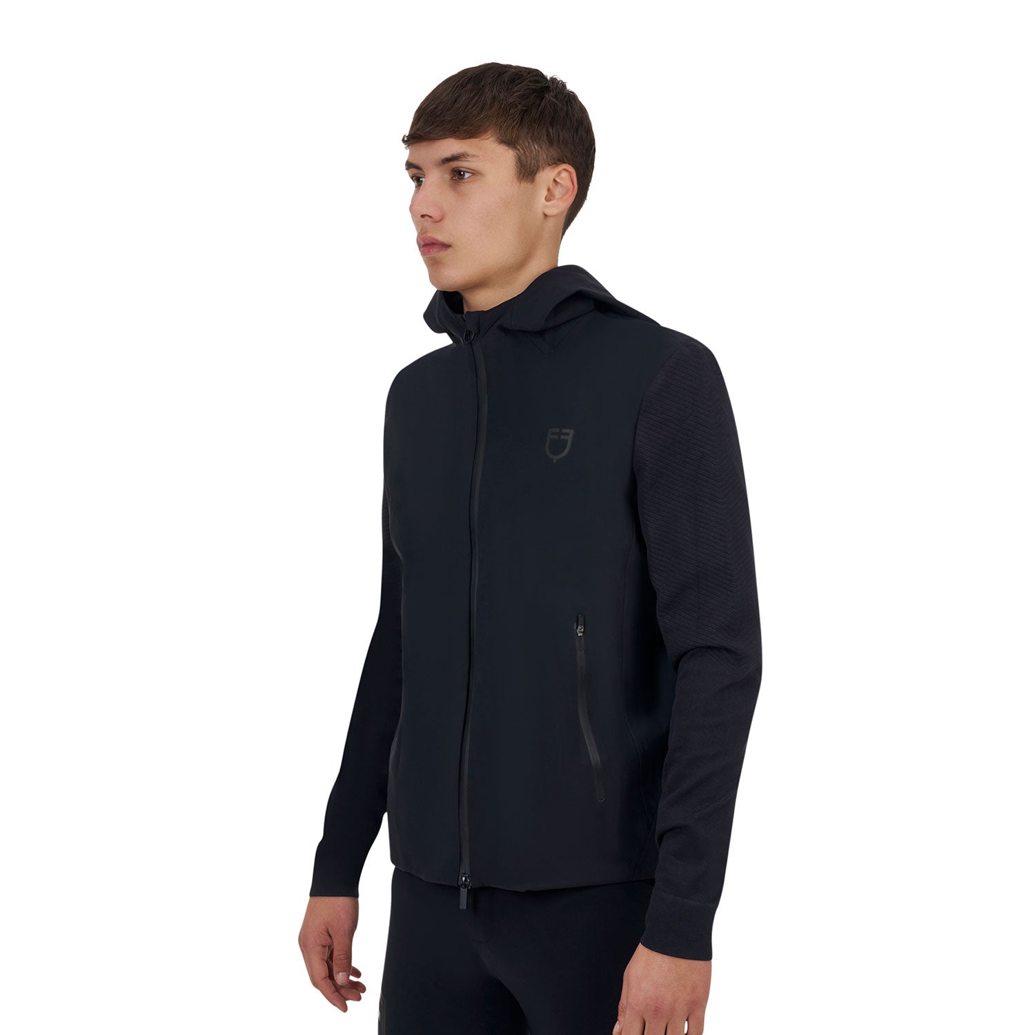 Equestro men's ridertechnology technical hoodie - Colore BLACK