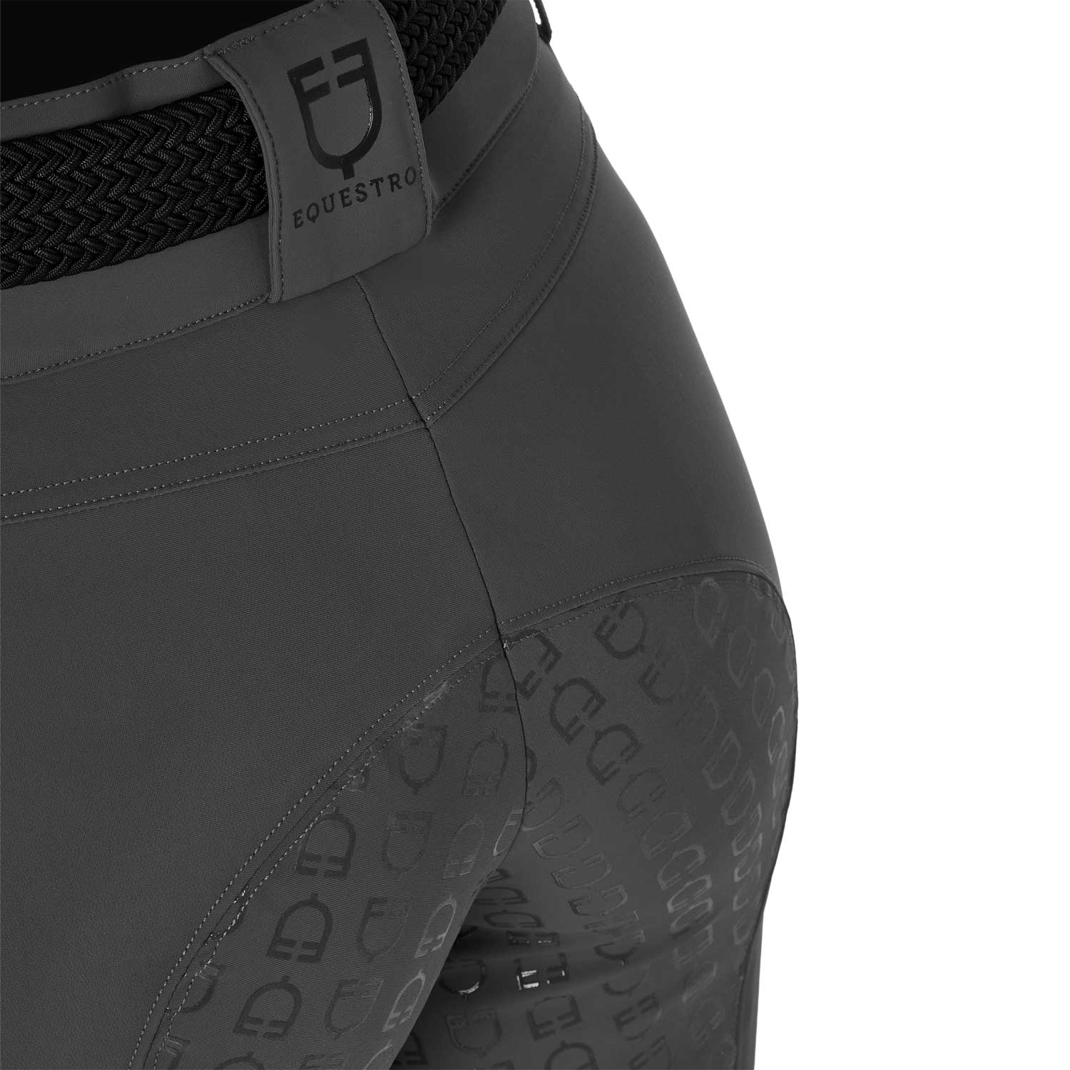 Equestro women's high waist breeches - Colore ASPHALT (19-0201)