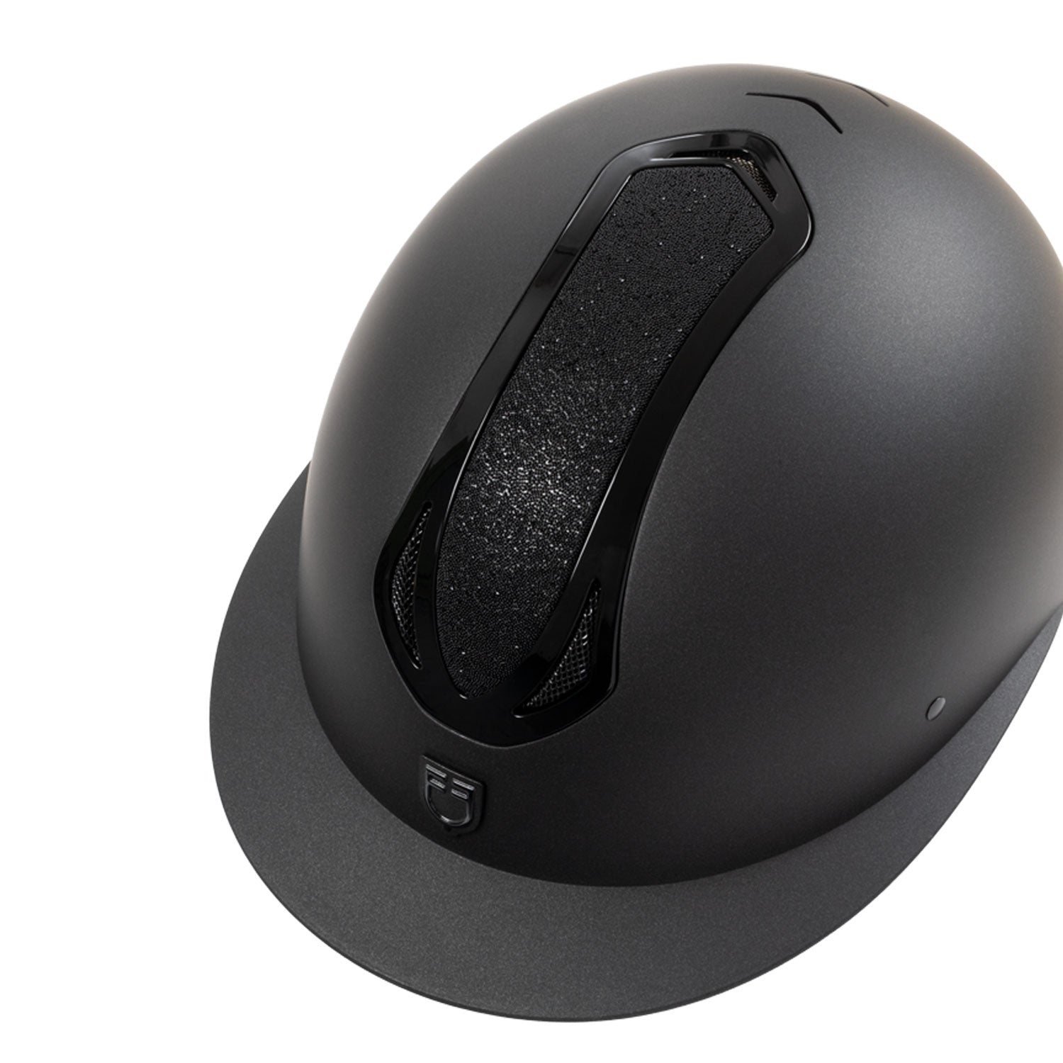 Equestro women's azael stone wide visor helmet rowel fitting - Colore BLACK/BLACK