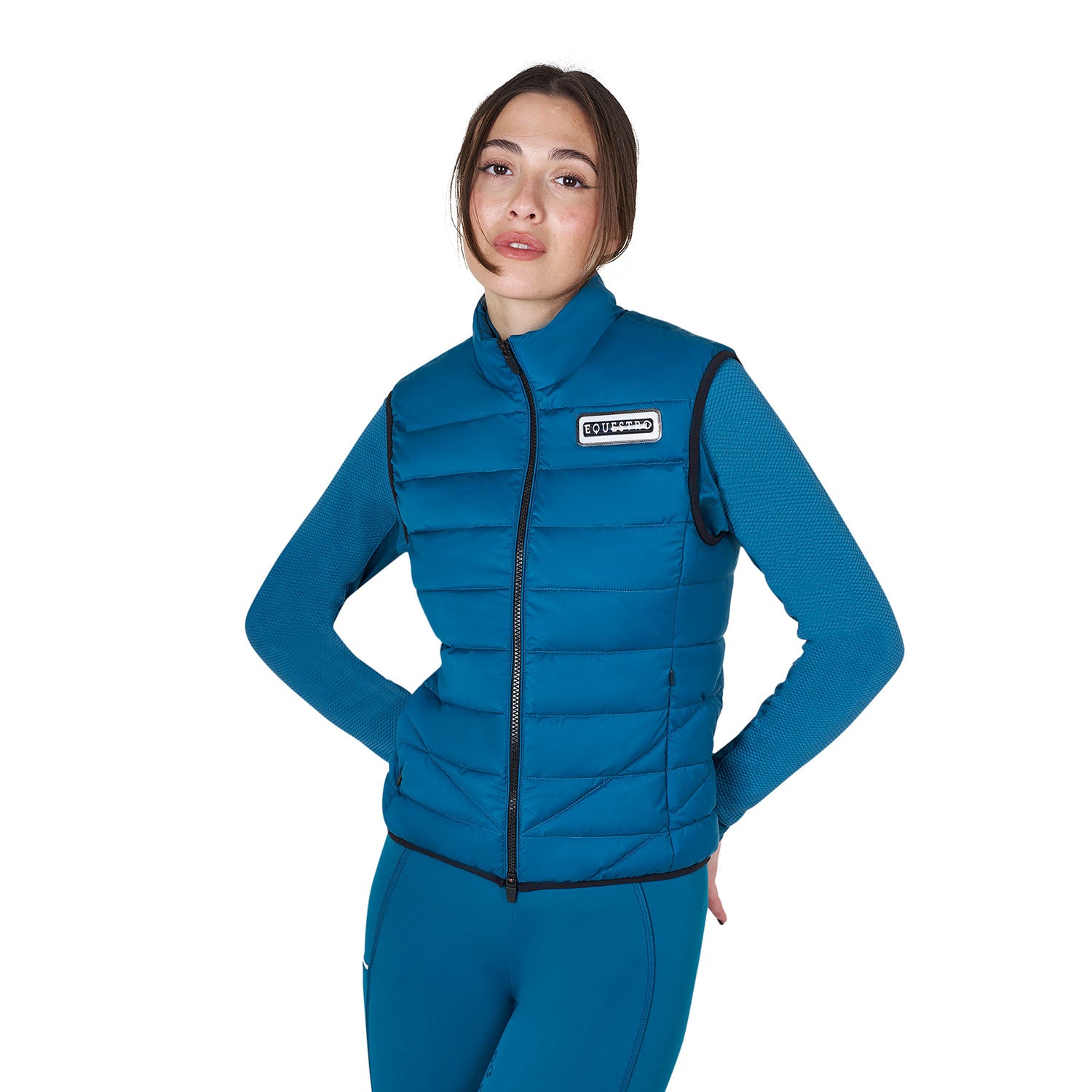 Equestro women's nylon vest - neutra