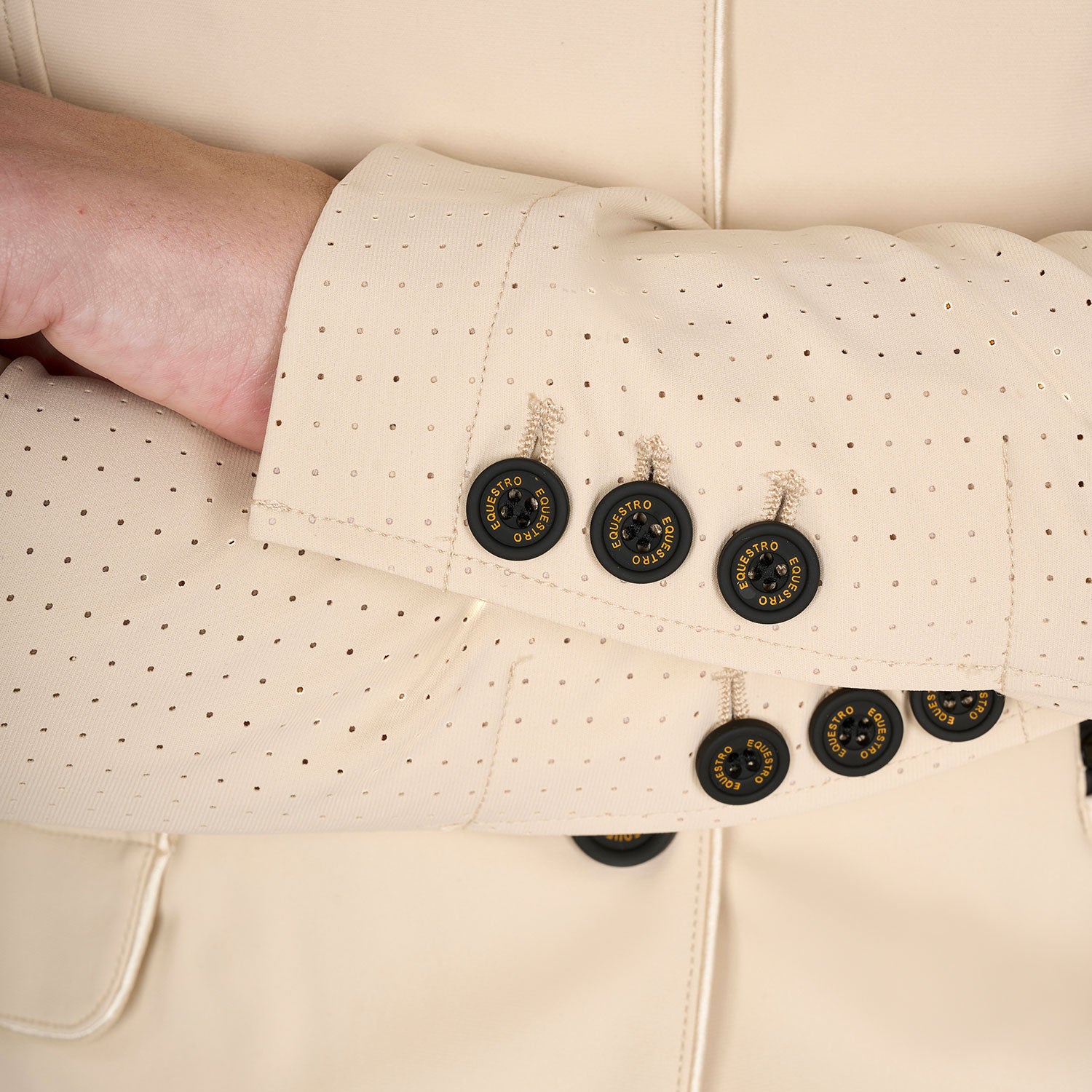 Equestro technical woman riding jacket 1/2 mesh - Colore BEIGE