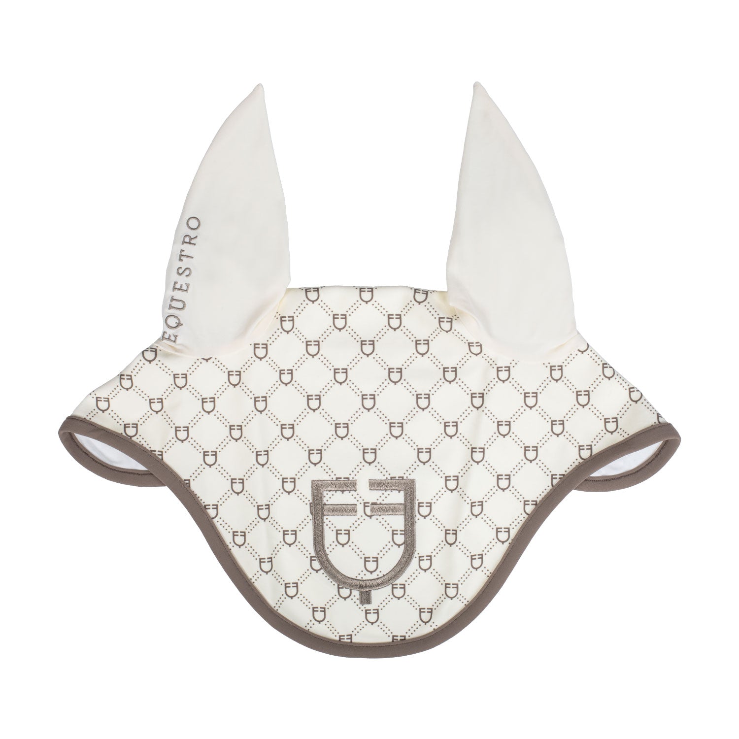 Equestro monogram print fly veil - neutra