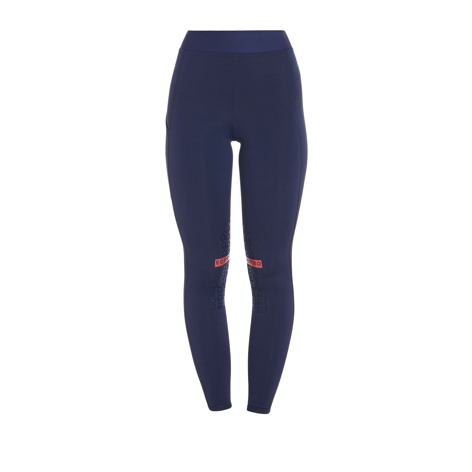 Equestro leggings equestro modello kao tessuto tecnico elasticizzato - Colore NAVY/RED 181662