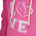 Equestro girl's winter love hoodie - Colore CHATEAU ROSE