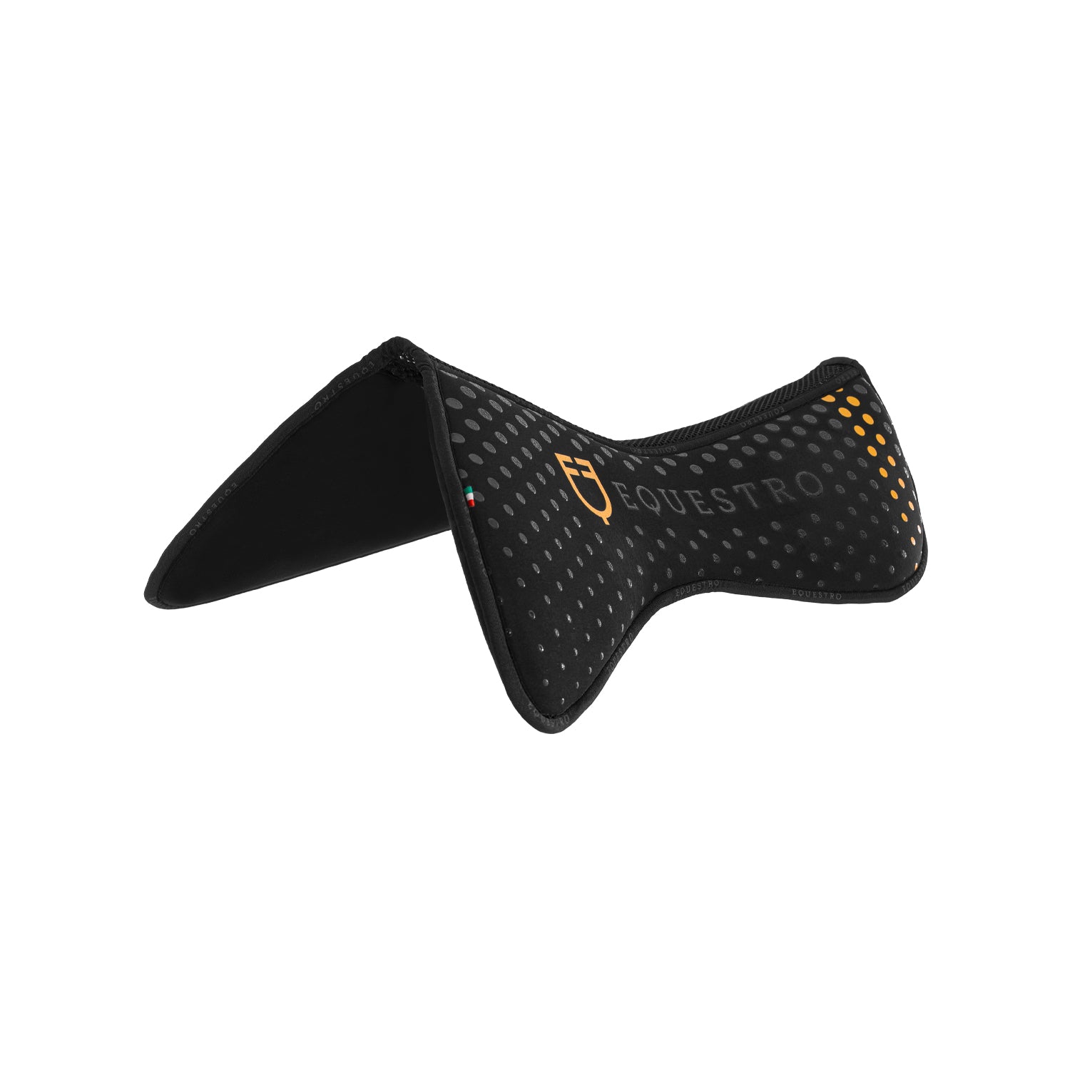 Equestro compensa. eq. in m.foam con grip, tessuto traforato sul gar. logo giallo - neutra