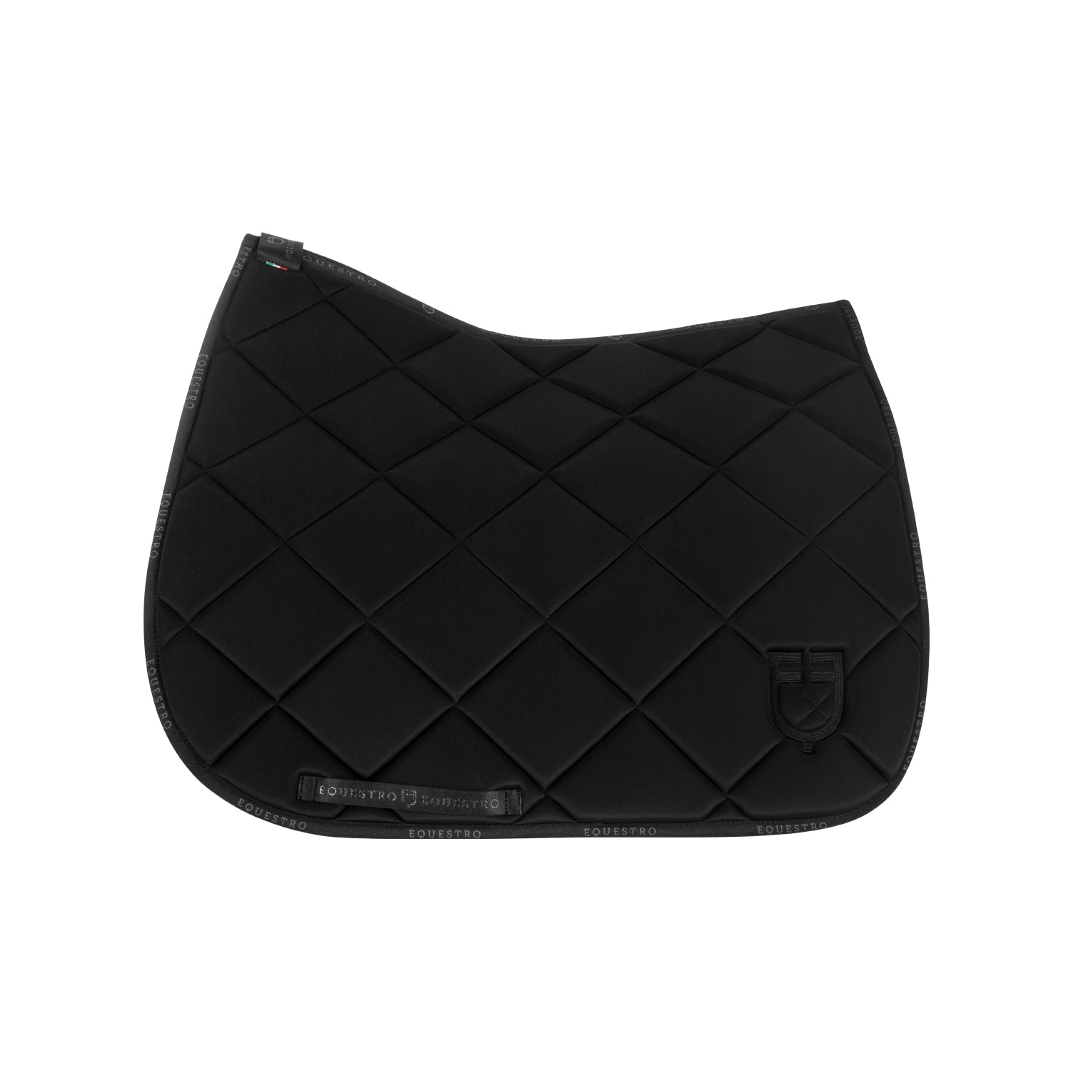 Equestro sottosella da dressage modello gp con logo - Colore BLACK/BLACK