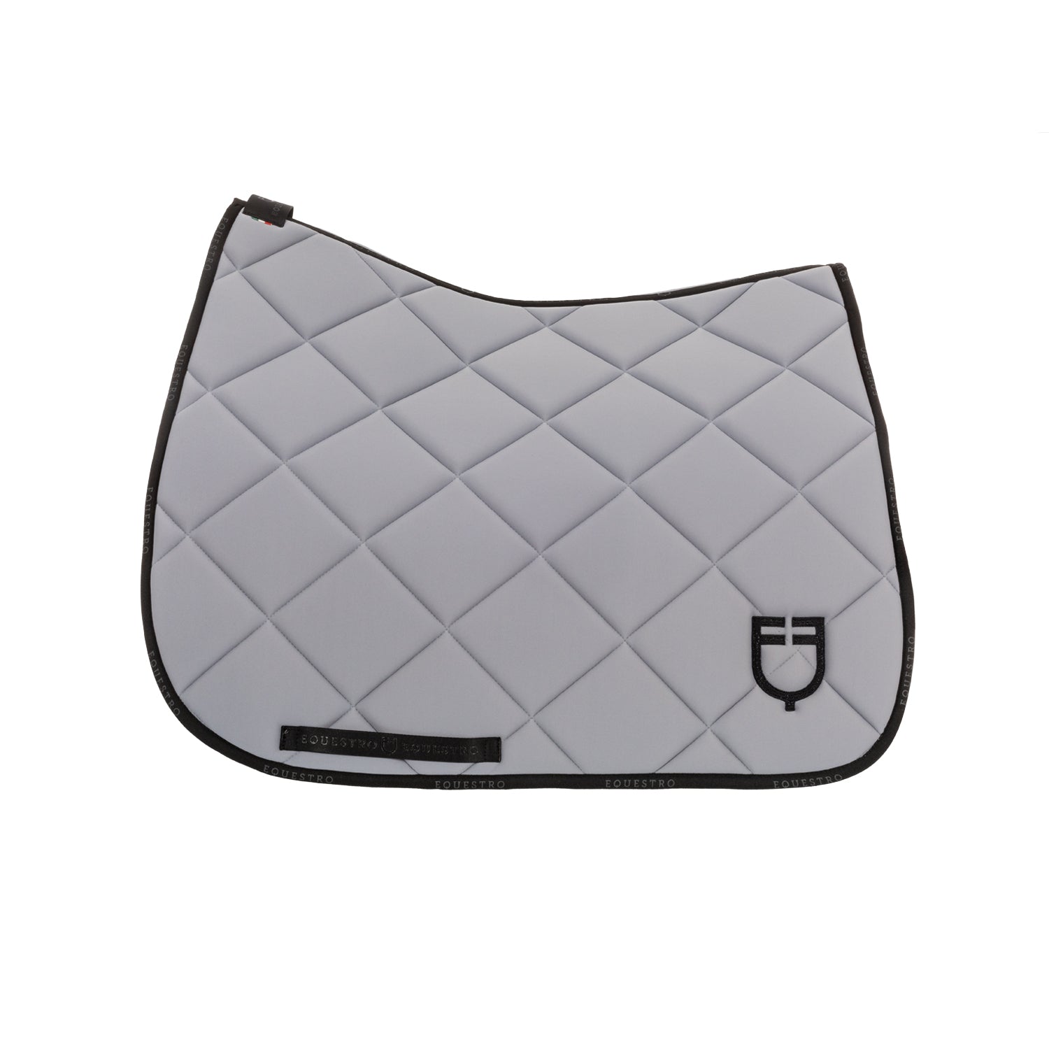 Equestro sottosella da dressage modello gp con logo - Colore GREY/BLACK