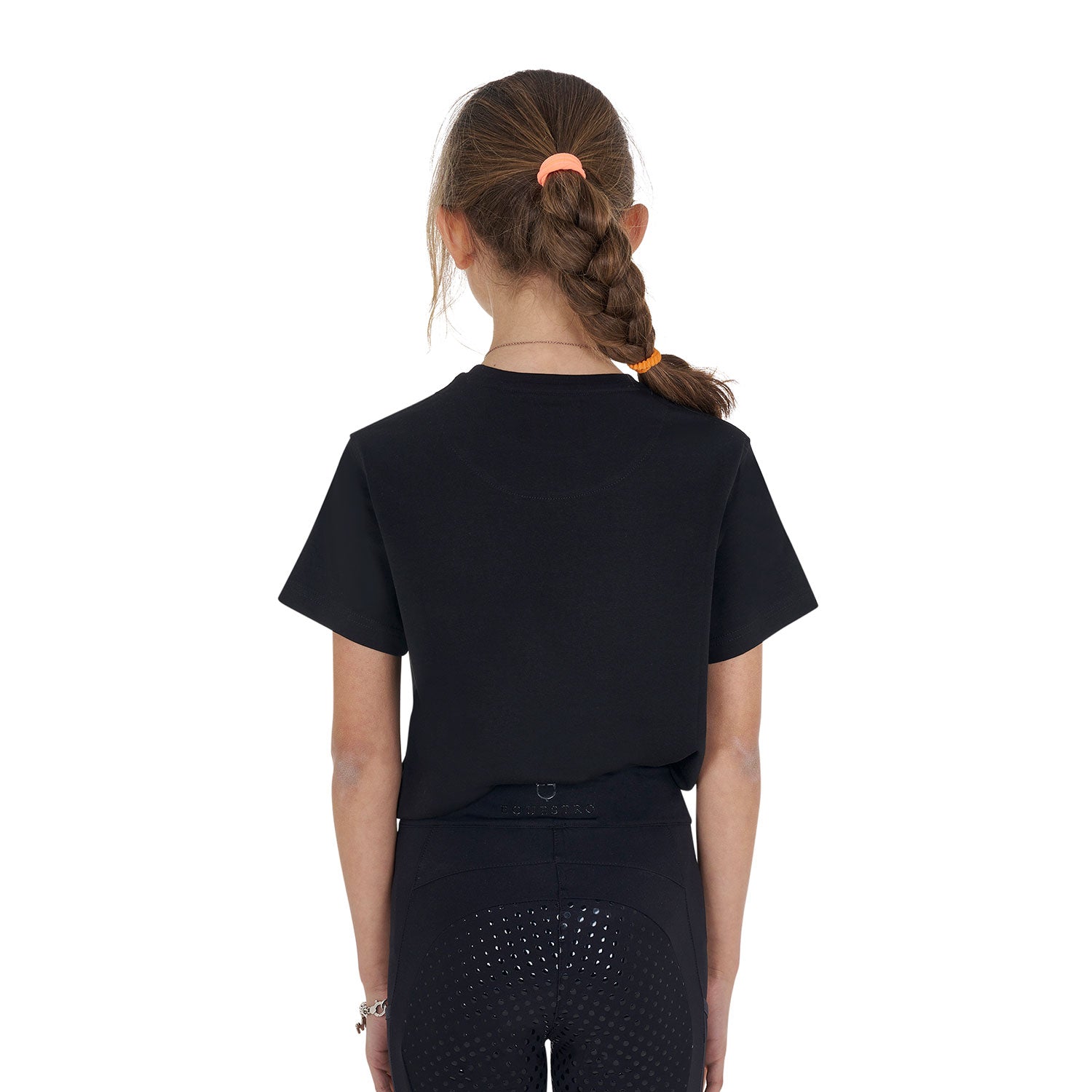 Equestro girl's monaco cotton t-shirt - Colore BLACK