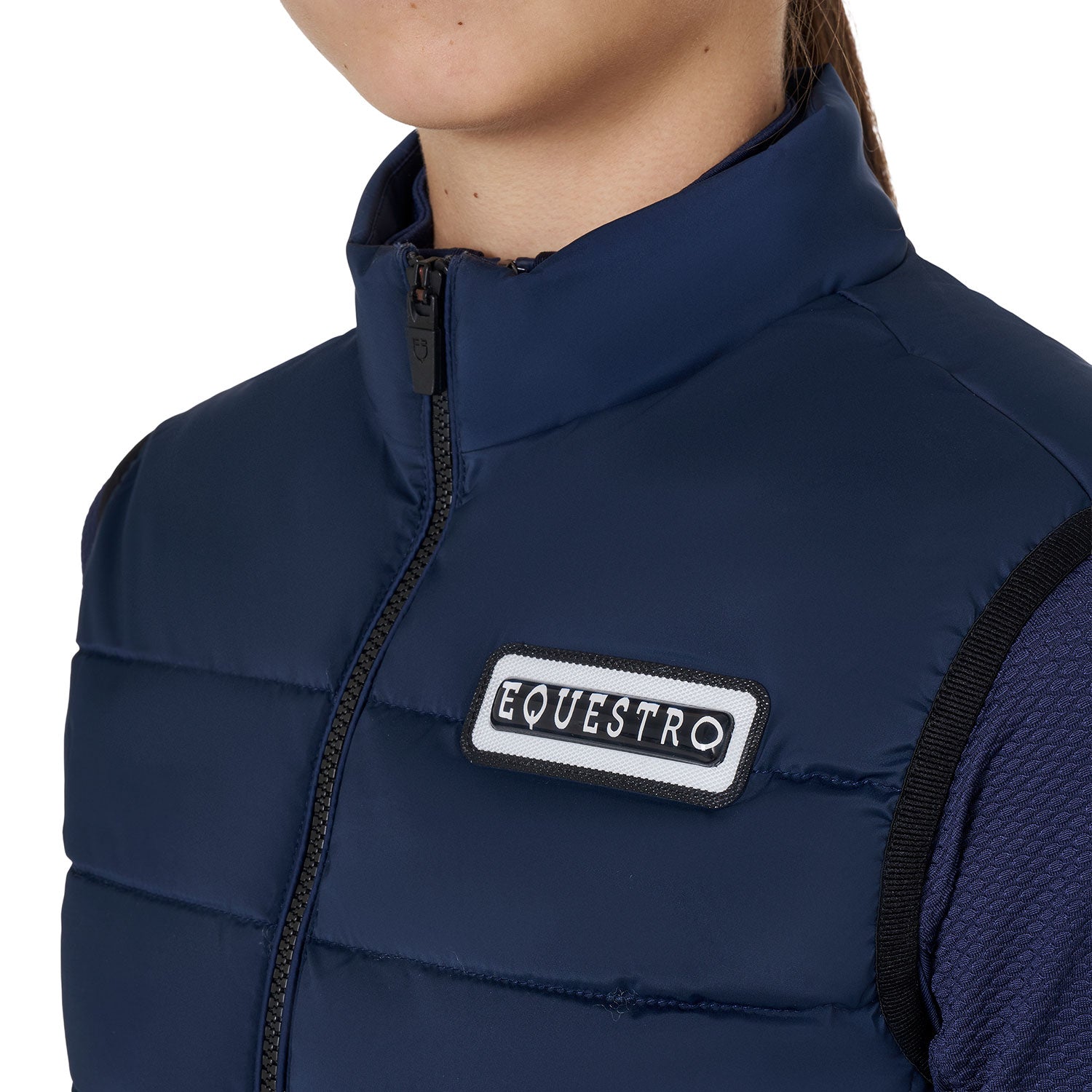 Equestro girl's nylon vest - Colore NAVY BLAZER (19-3923)