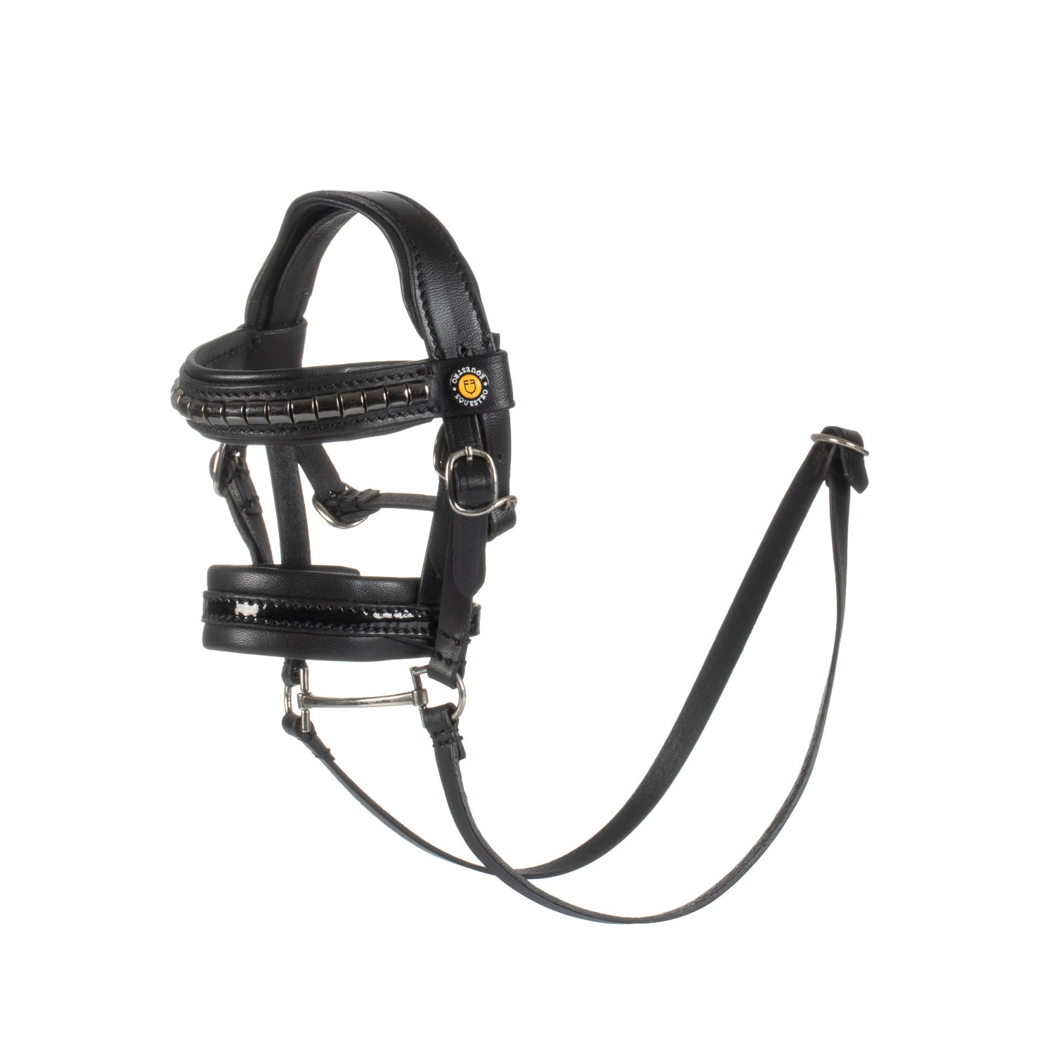 Equestro toy horse bridle with silver clincher - neutra