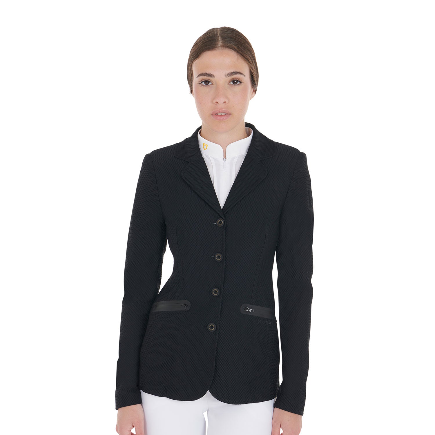 Equestro perforated woman riding jacket - neutra