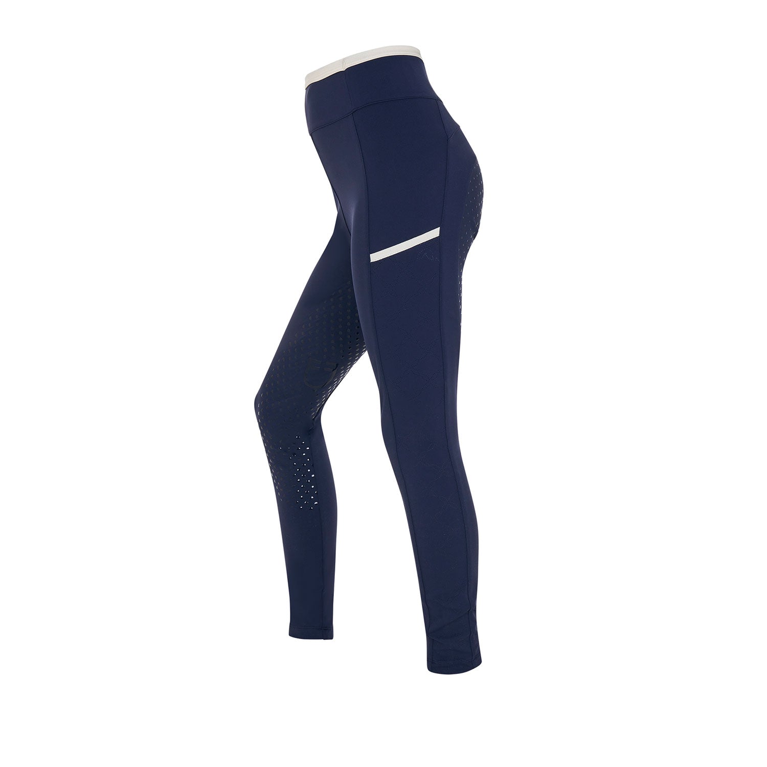 Equestro girl's perforated hybrid training leggings - Colore NAVY BLAZER (19-3923)