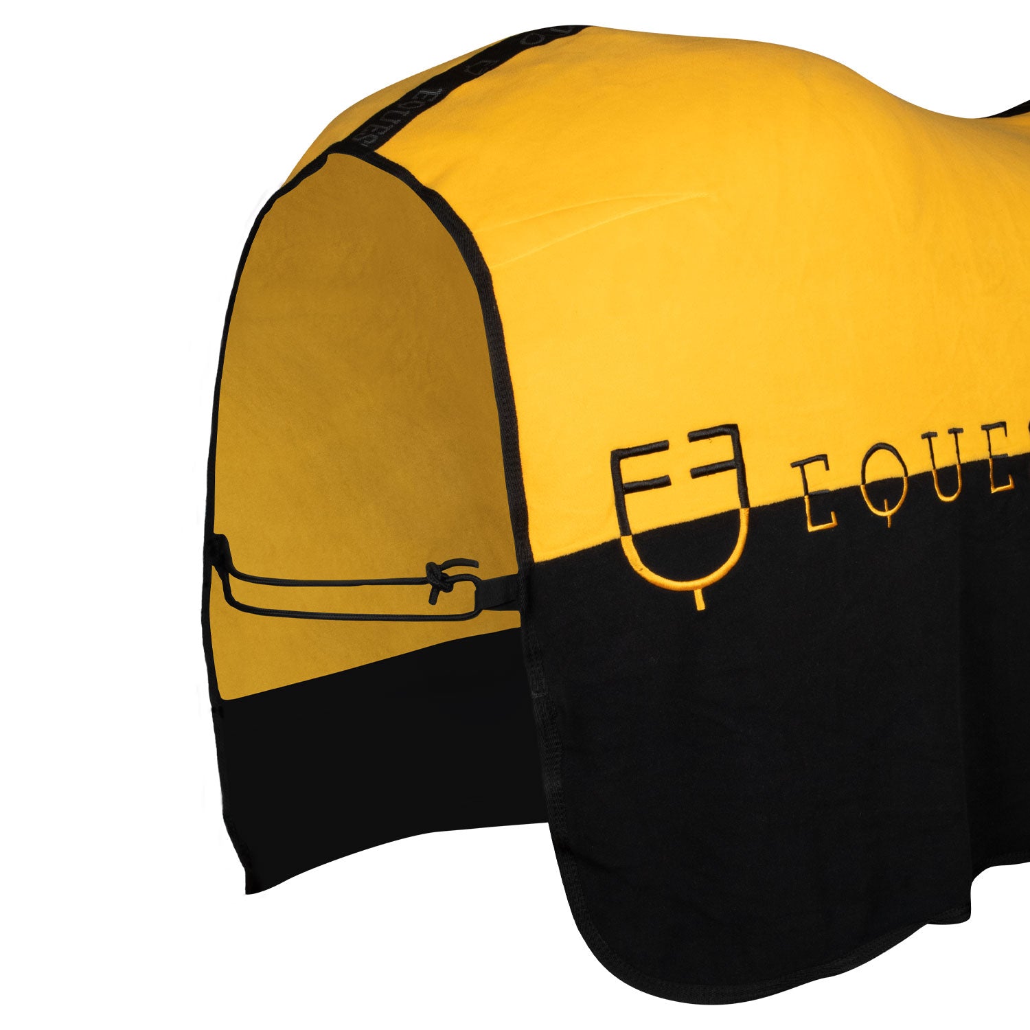 Equestro coperta in pile modello munster - Colore BLACK/YELLOW