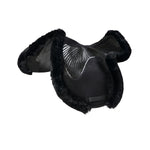 Acavallo twin sided gel pad jump numnah full sheepskin edge - Colore BLACK
