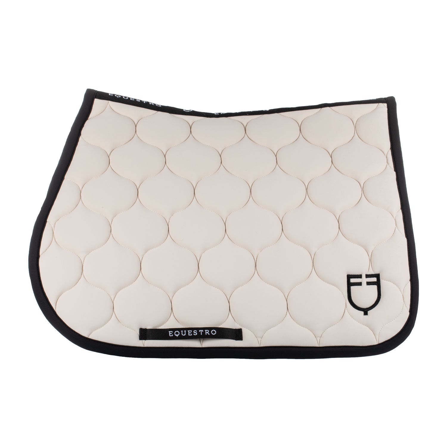 Equestro jumping saddle pad onion jersey black line edition - Colore BEIGE (130000)