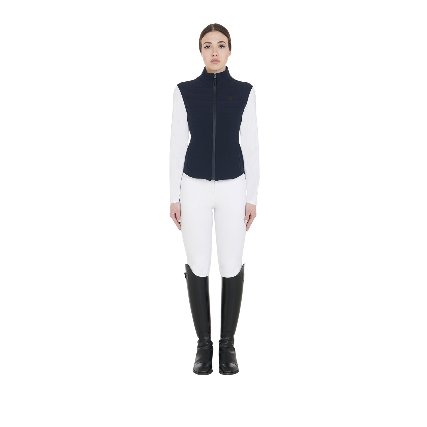 Equestro smanicato equestro donna in tessuto tecnico modello kemi - Colore NAVY