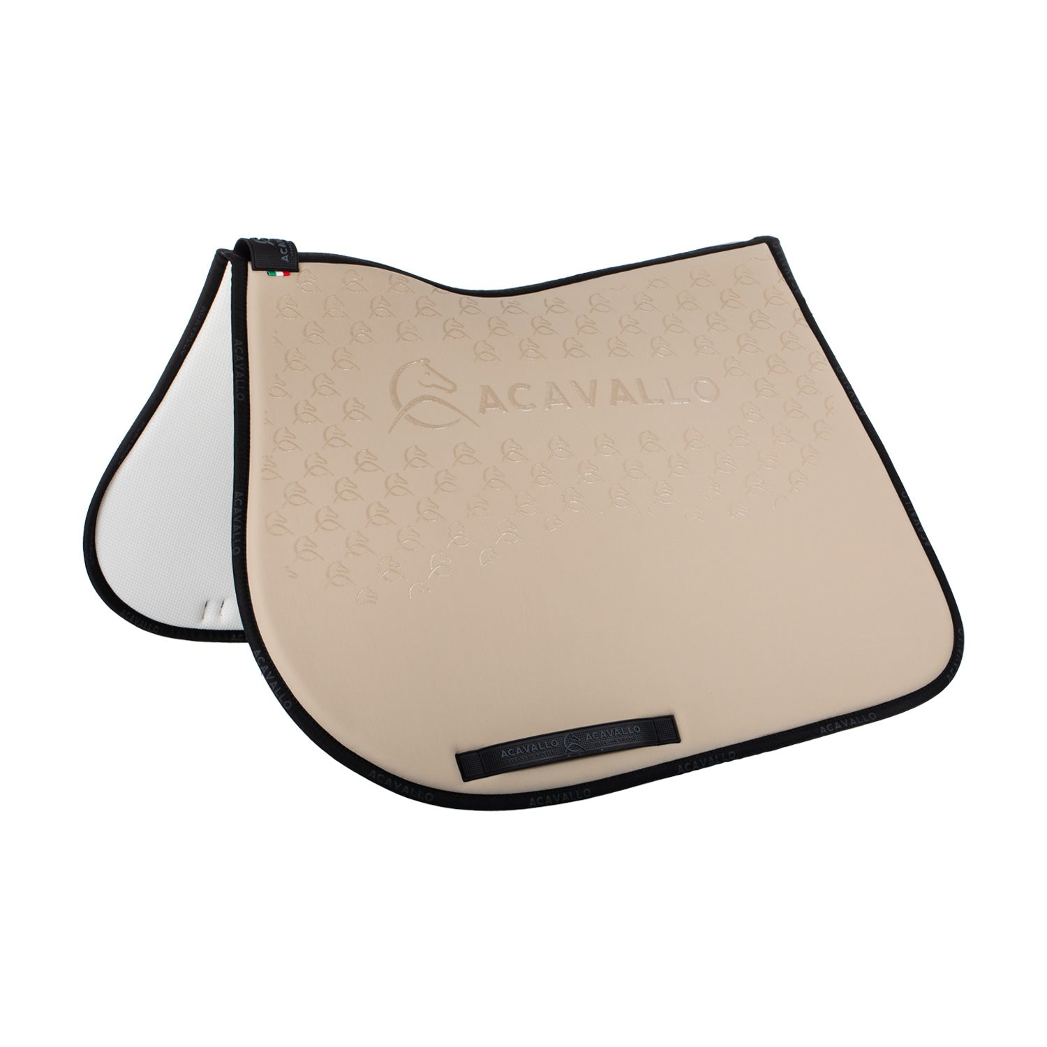 Acavallo jumping pad w/gel grip & bamboo fiber underside - Colore SAND/BLACK