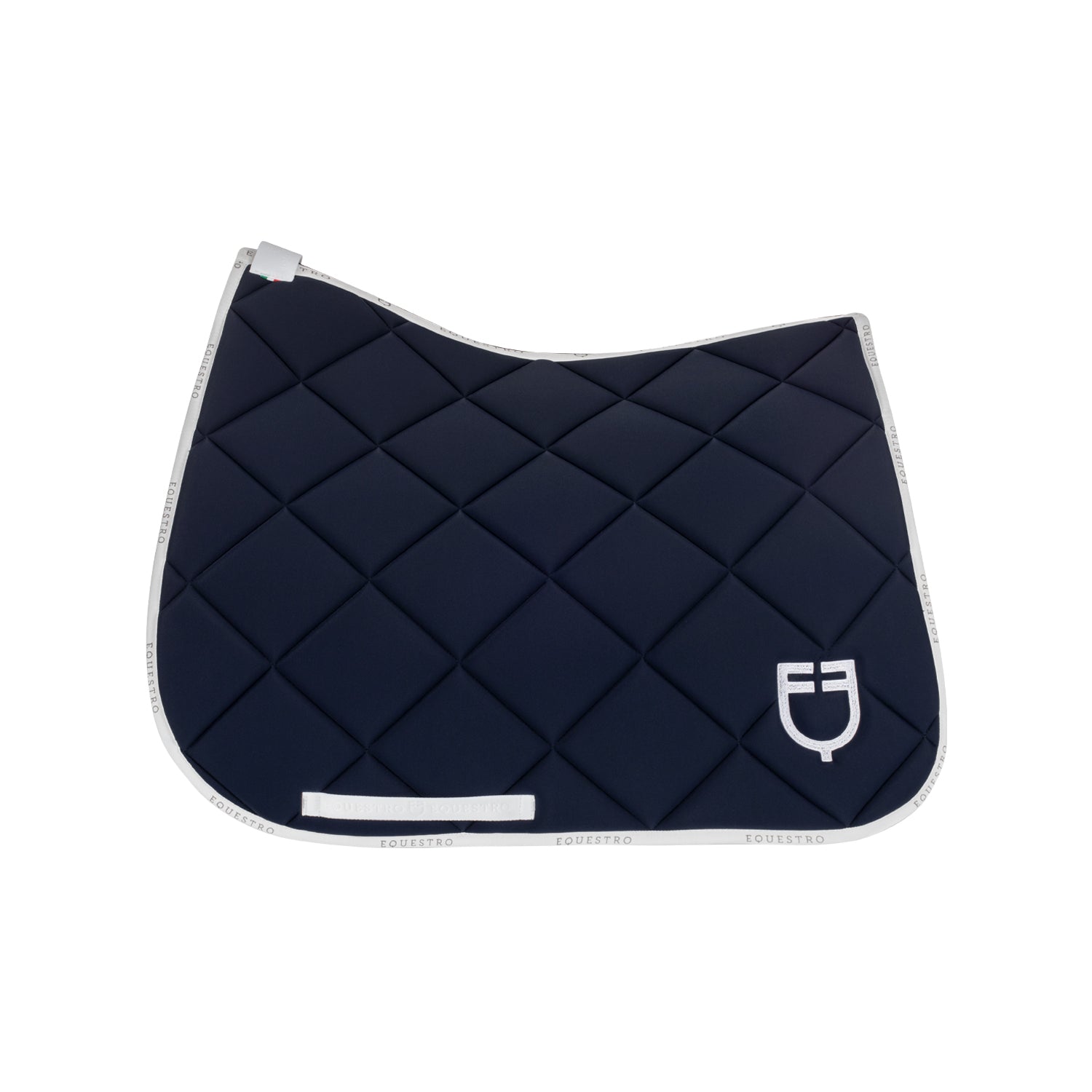 Equestro sottosella da dressage modello gp con logo - Colore NAVY/WHITE