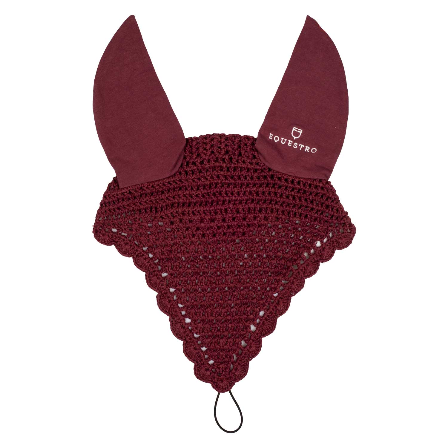 Equestro cuffietta in cotone con attacco al capezzino - Colore BURGUNDY