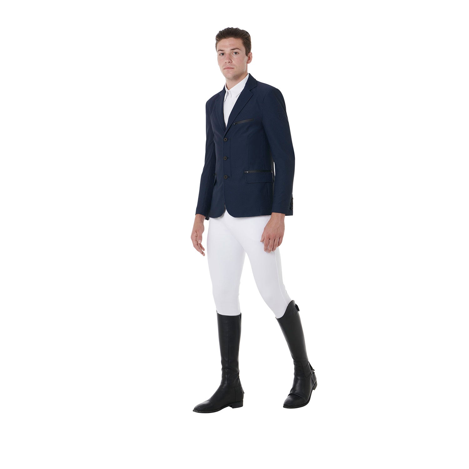 Equestro men's perforated riding jacket - Colore NAVY BLAZER (19-3923)